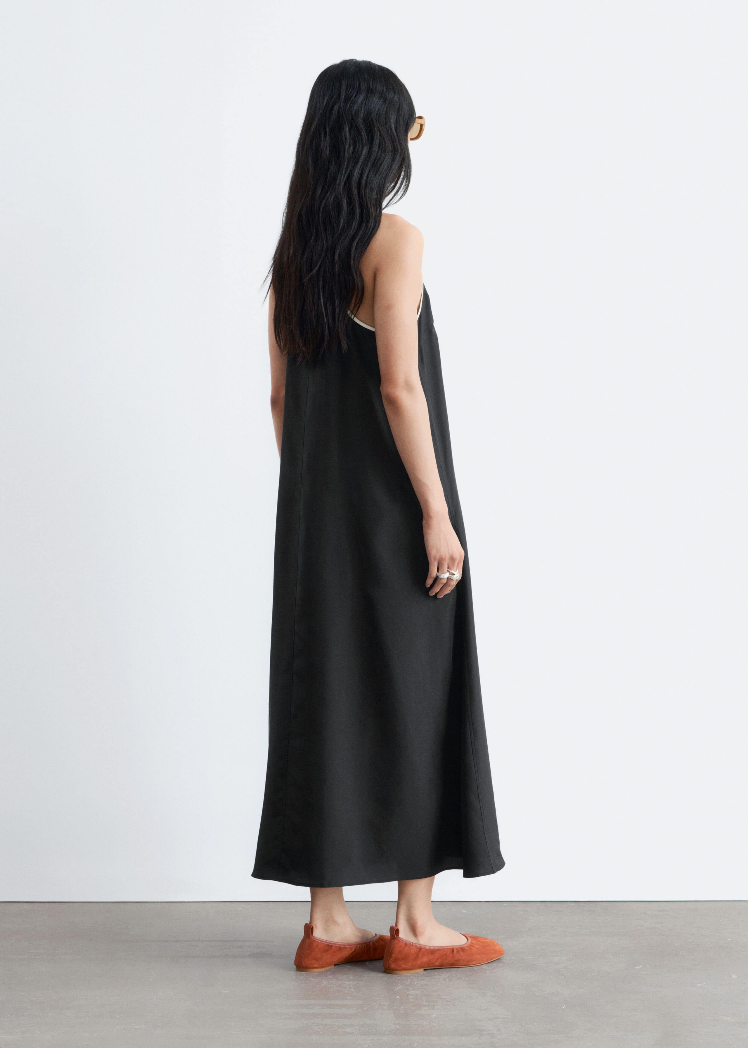 Image of Silk Maxi Strap Dress