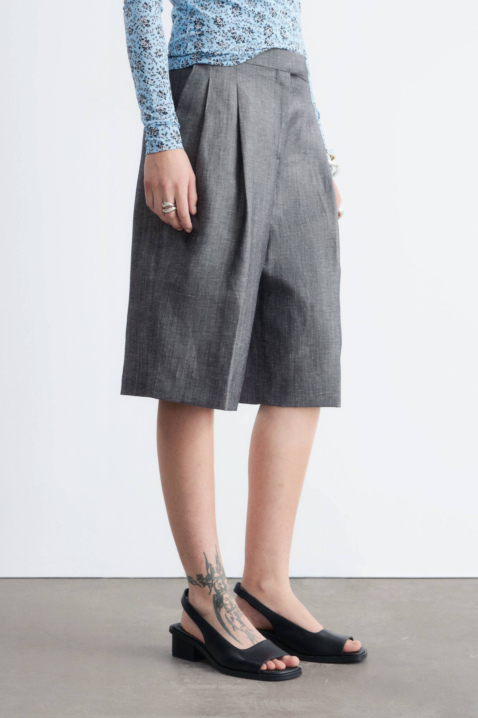 Elegante bermudashort - Grijs - 7