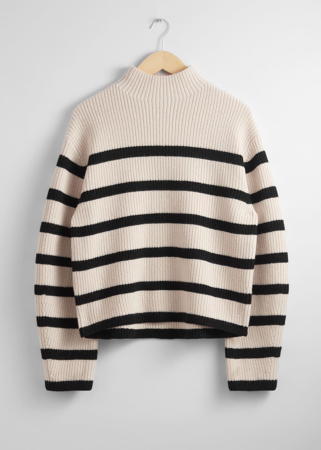 Maglione a lupetto in lana merino - Cream - Natura morta