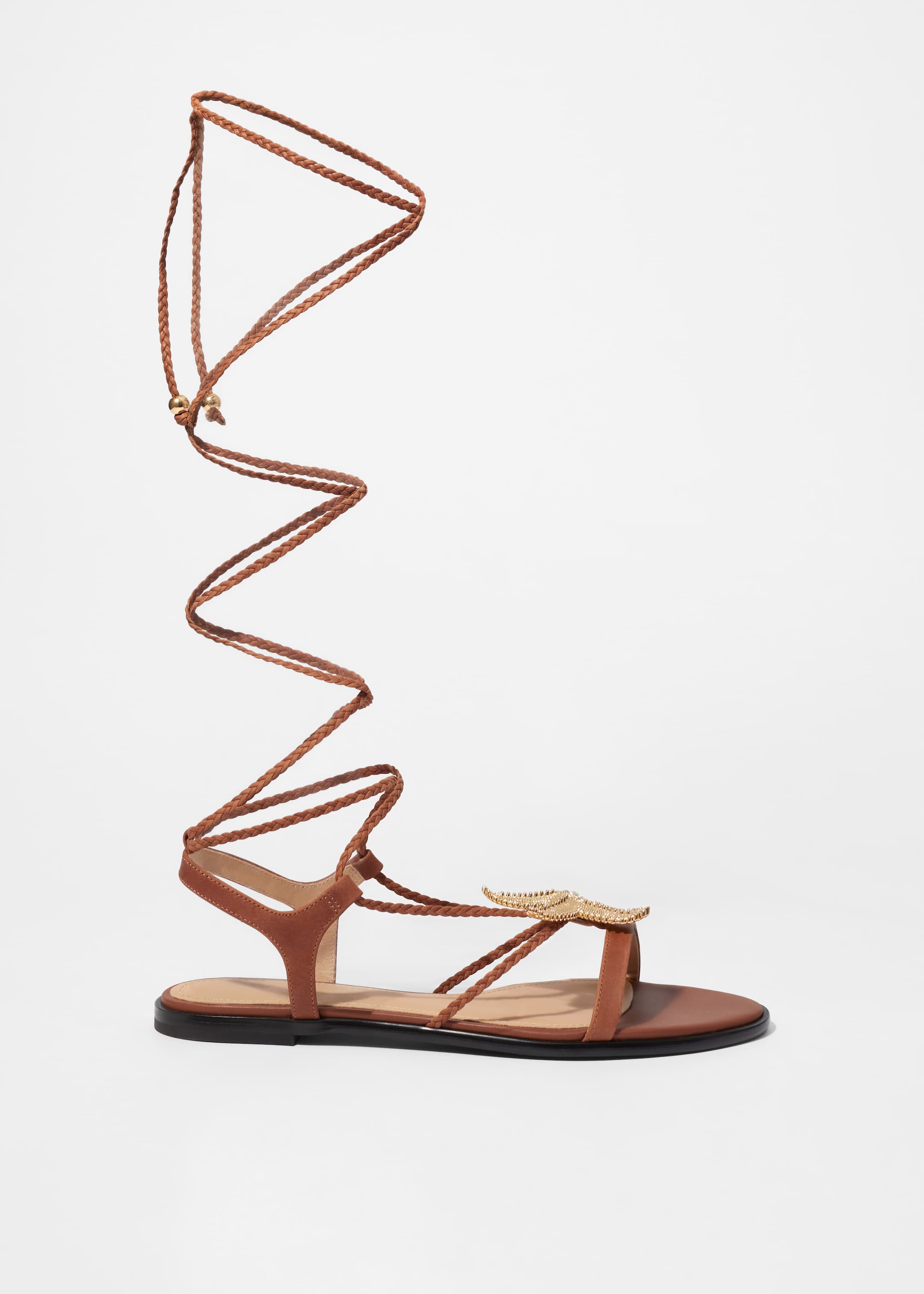 Visualizza immagine più grande: Sandali con fasce e lacci decorati - Marrone - DONNA | H&M IT 2