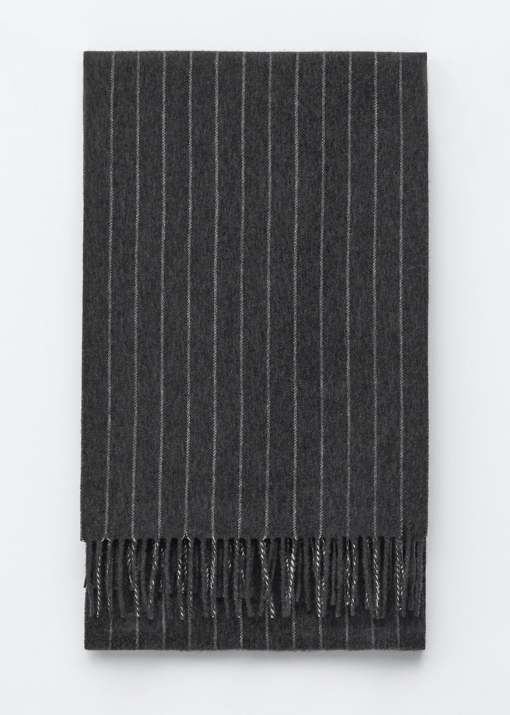 Image of Cashmere-Blend Fringed Blanket Scarf
