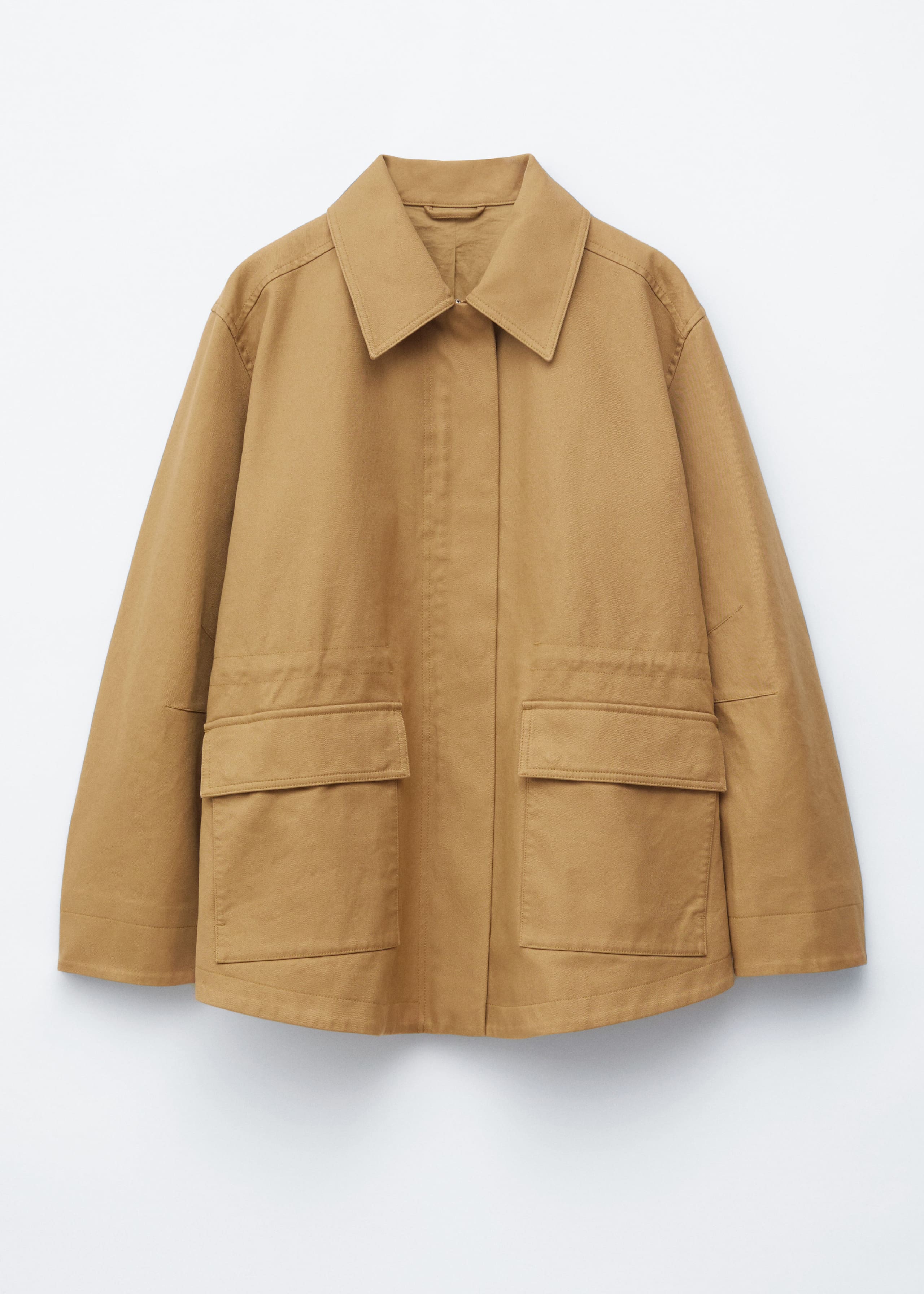 Image of Oversized Drawstring Utility Jacket