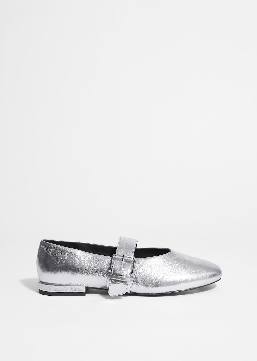 Image of Ballerines en cuir à boucles