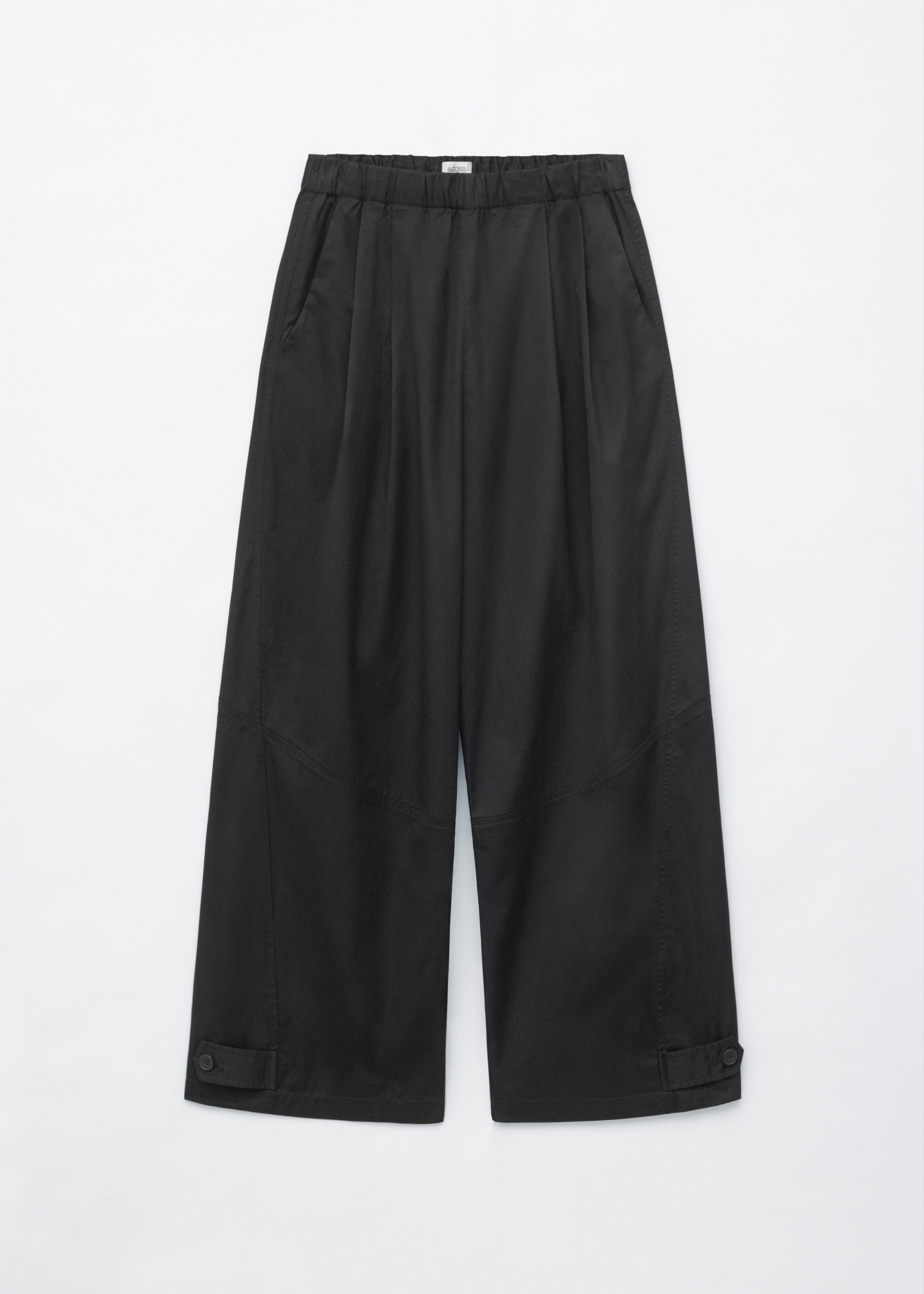 Pantalon parachute à enfiler - Noir