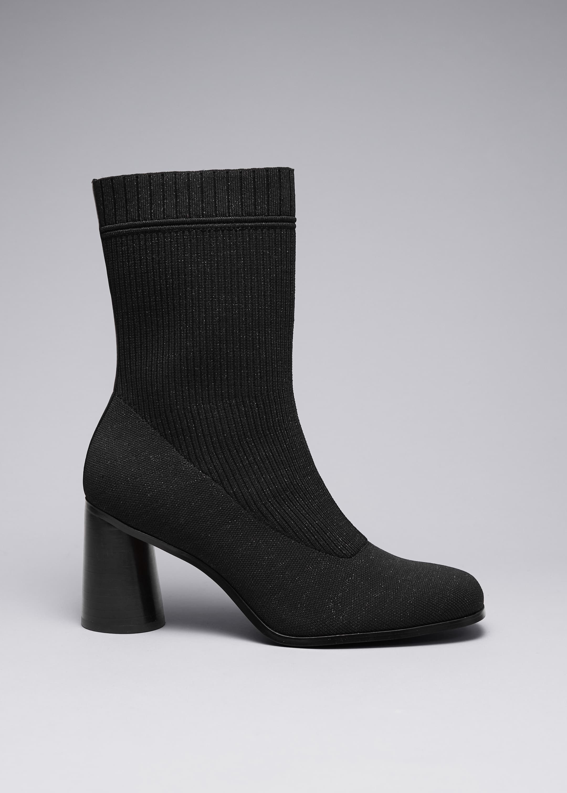 View larger image: Knit Sock Boots - Black/Glitter - Ladies | H&M GB 1
