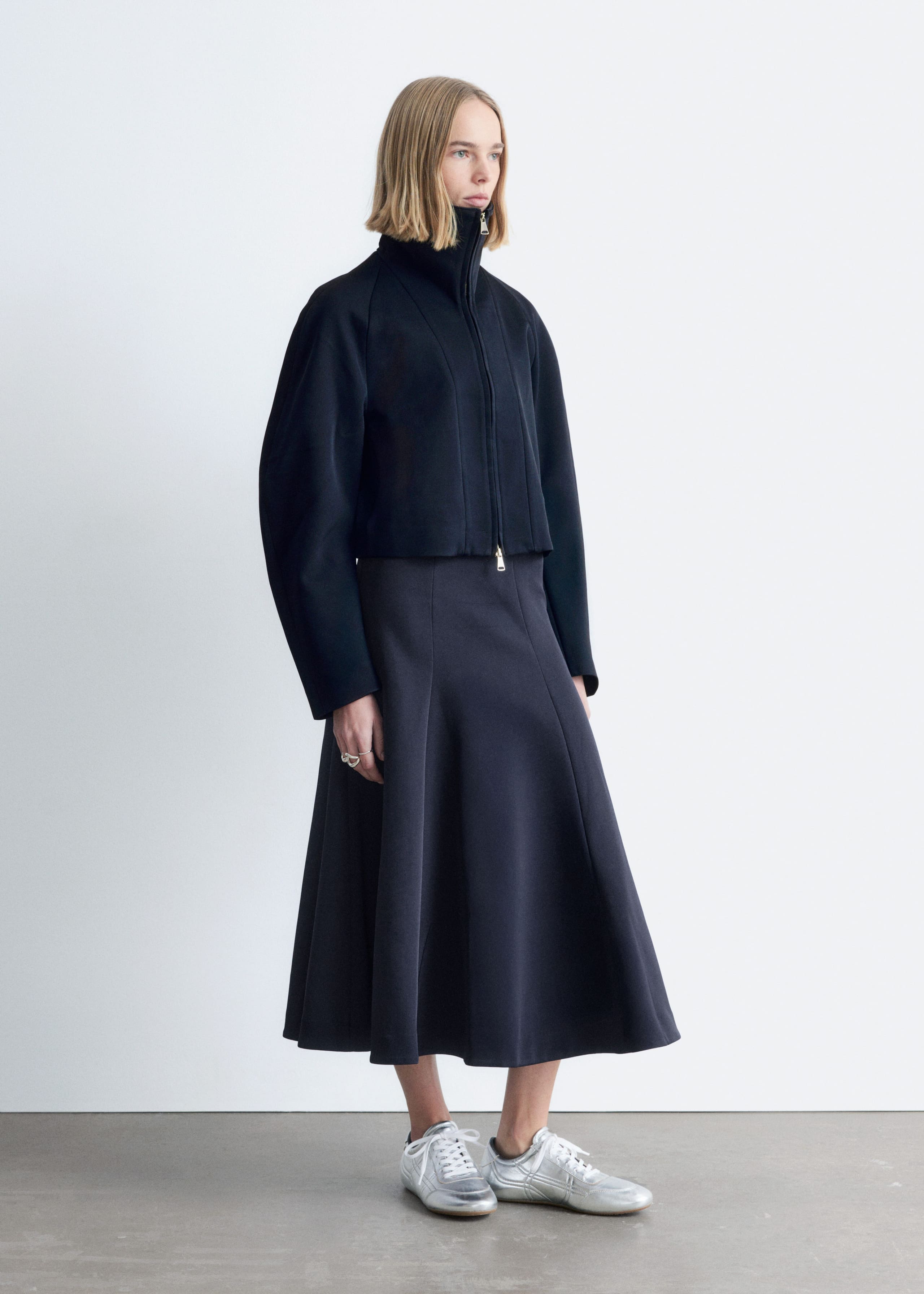Image of Voluminous Midi Skirt