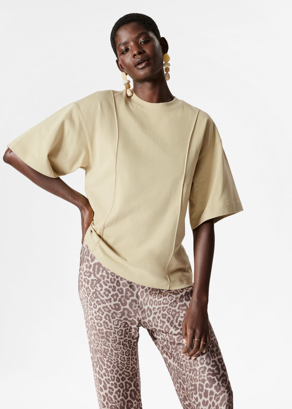 Camiseta estructurada - Amarillo - Lookbook