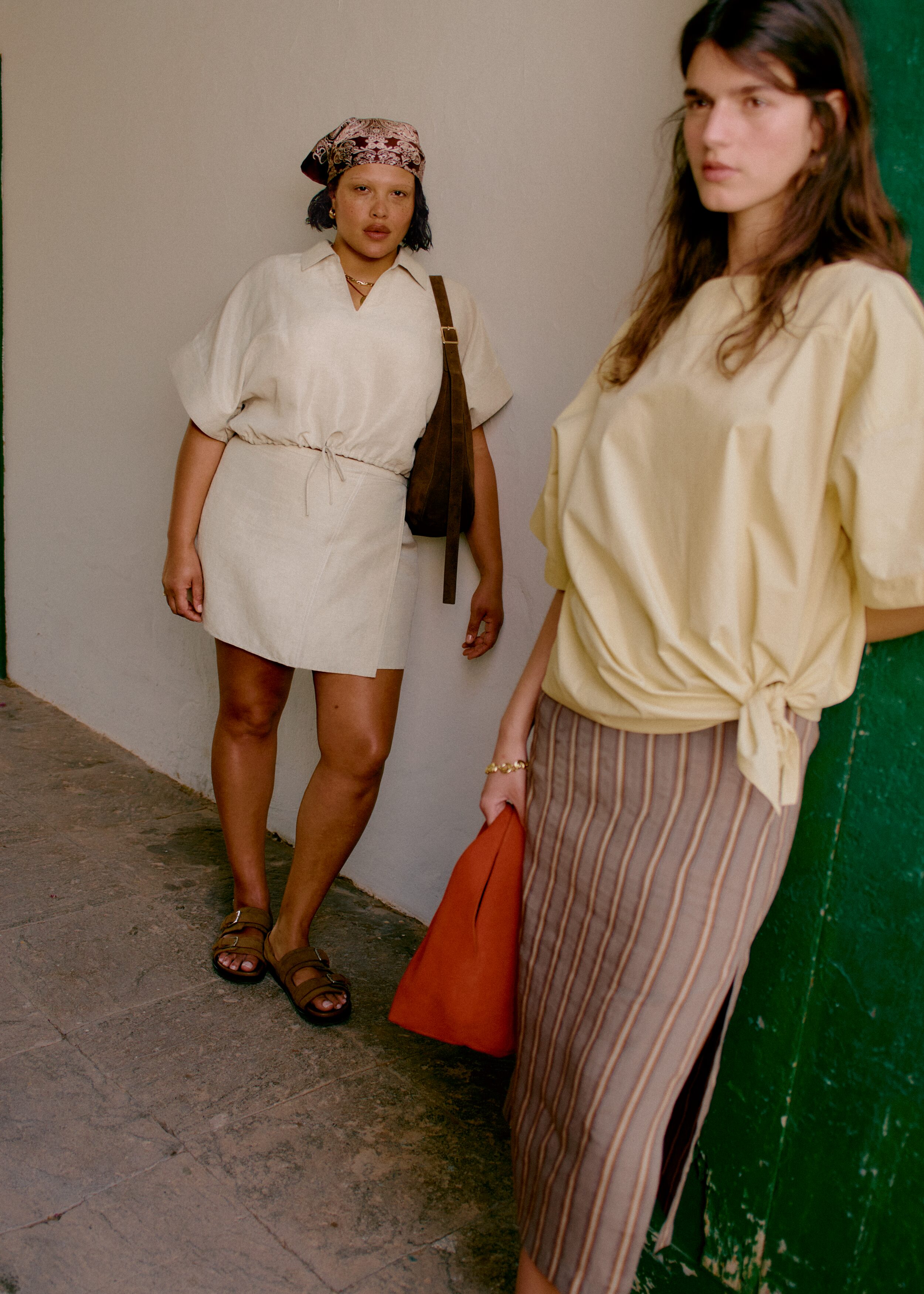Drawstring Cropped Top - Beige - T-shirts | & Other Stories US