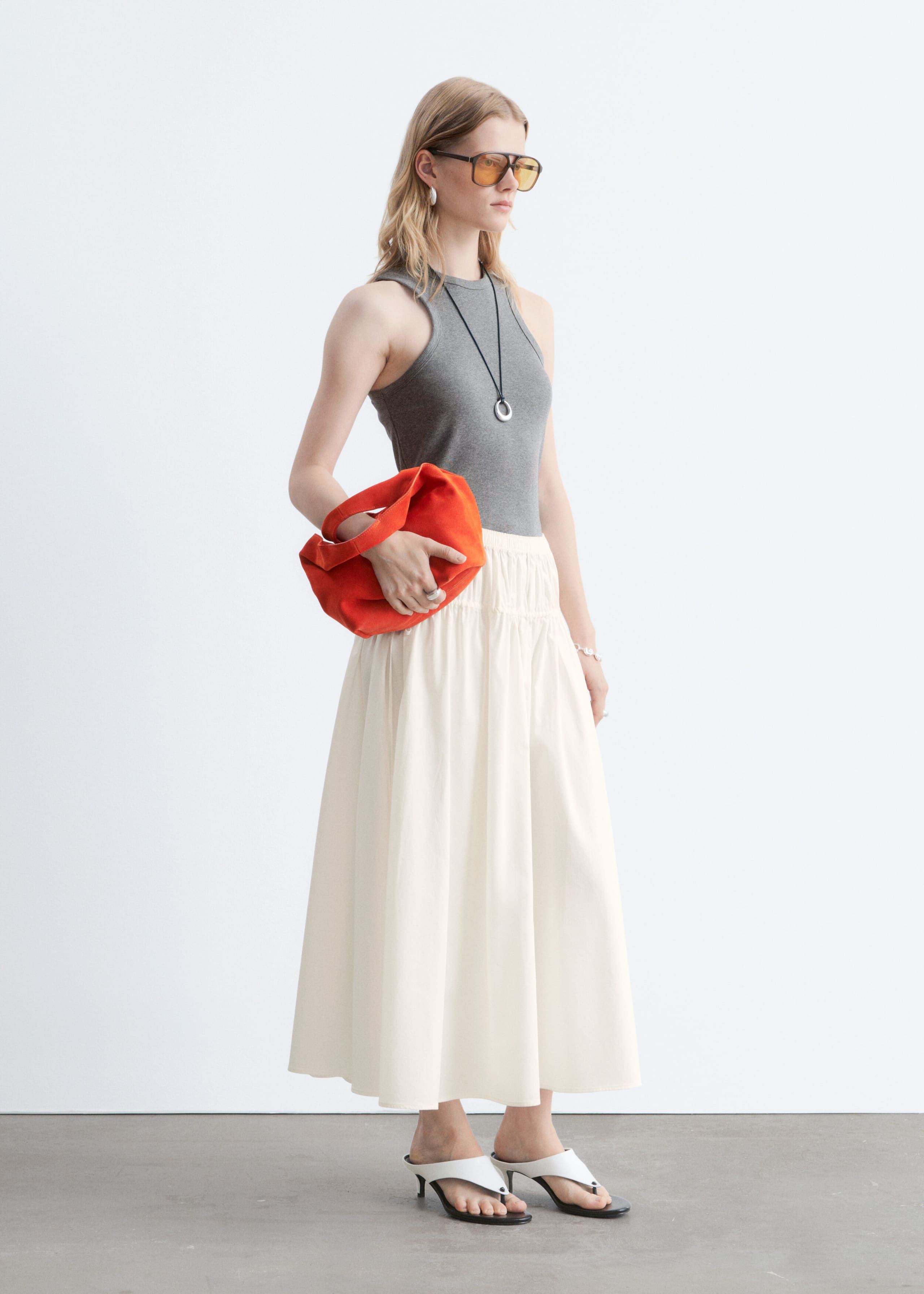 Ribbed Tank Top - Grey - Still Life