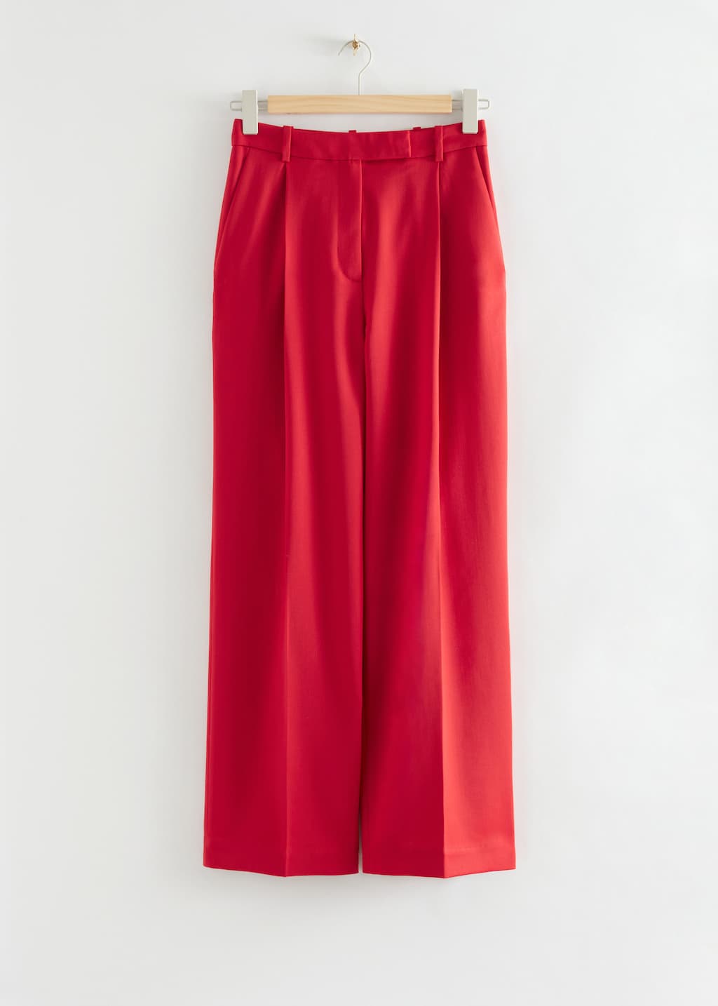 TailoredStretchWoolTrousers - Bright Red - Bodegón