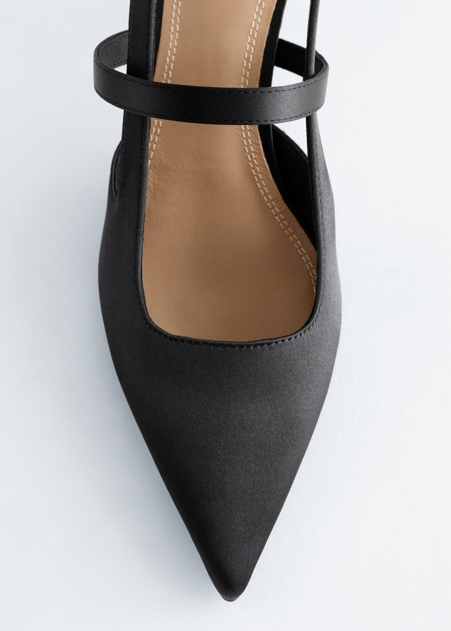 Escarpins à brides arrière - Noir/Argenté - 6