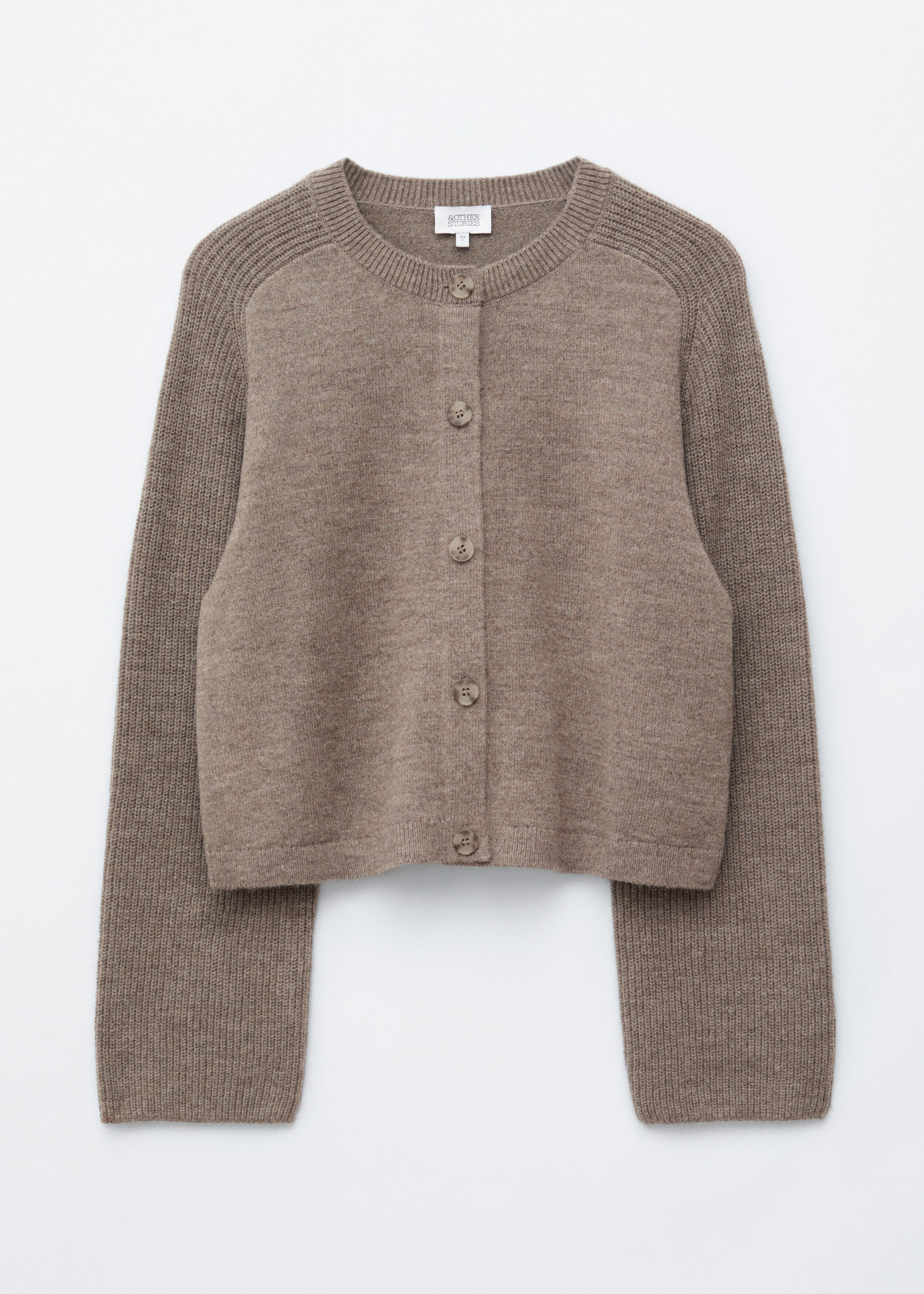 Brushed Mohair-Blend Cardigan - Light Grey - & Other Stories US