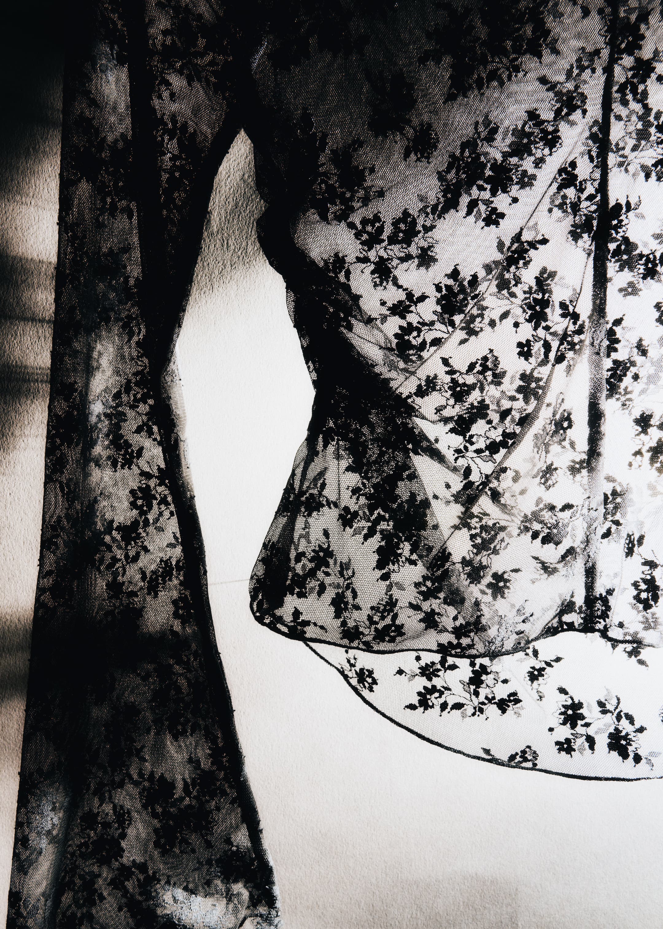 Agrandir l'image: Haut en dentelle à manches longues - Noir - FEMME | H&M BE 6