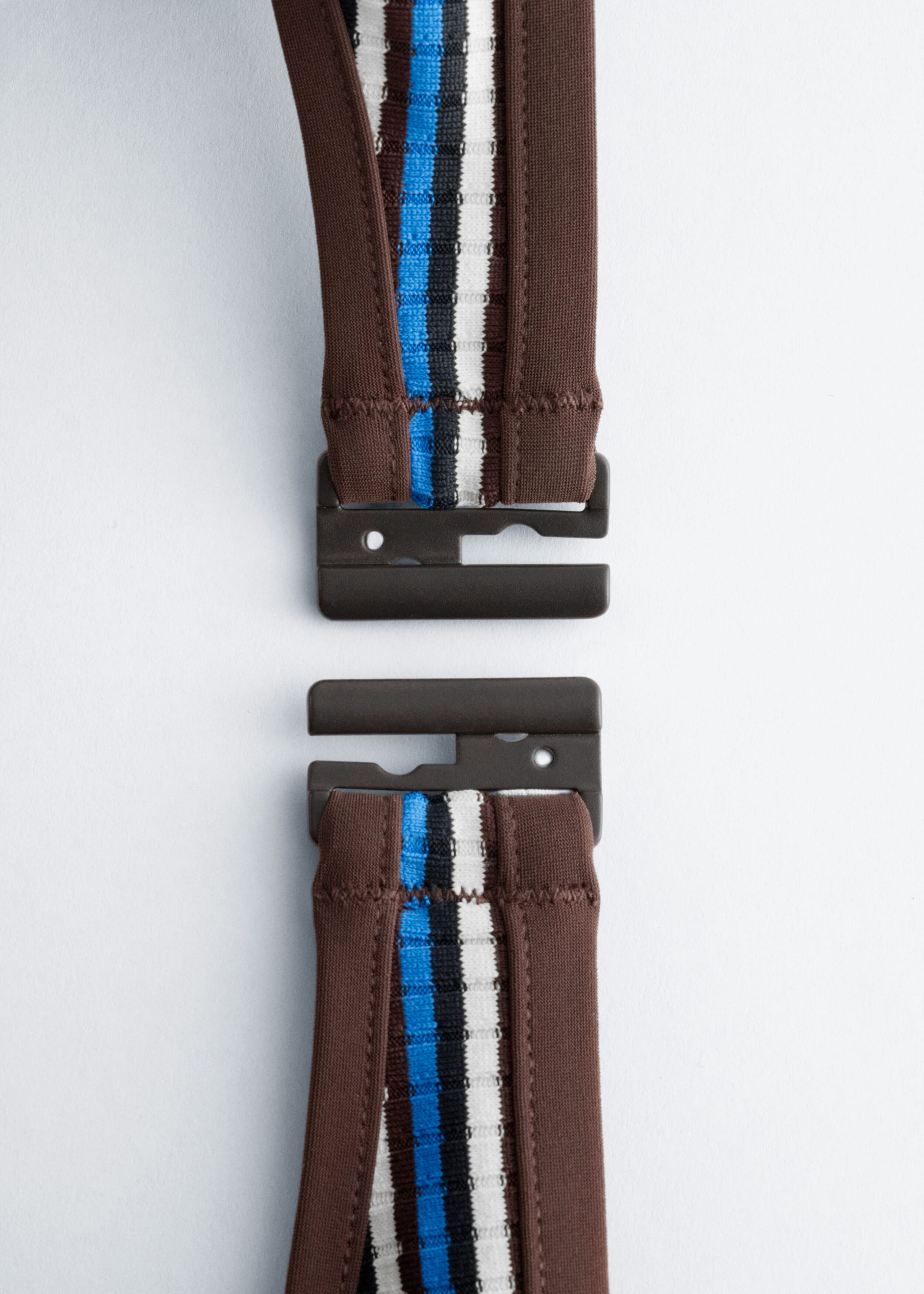 Image of Ribbed Bandeau Bikini Top