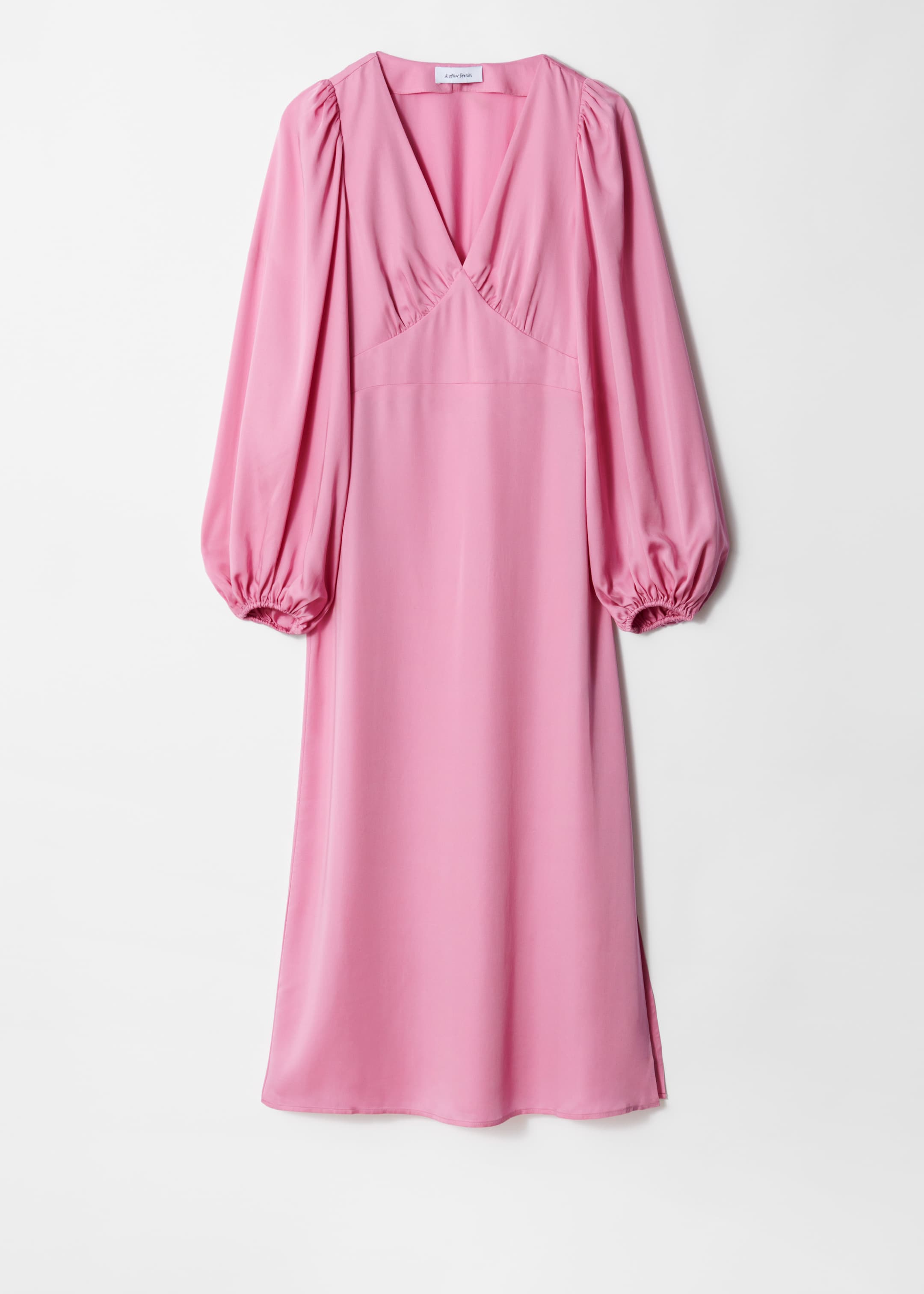 Grösseres Bild ansehen: Midikleid mit V-Ausschnitt - Hellrosa - DAMEN | H&M CH 5