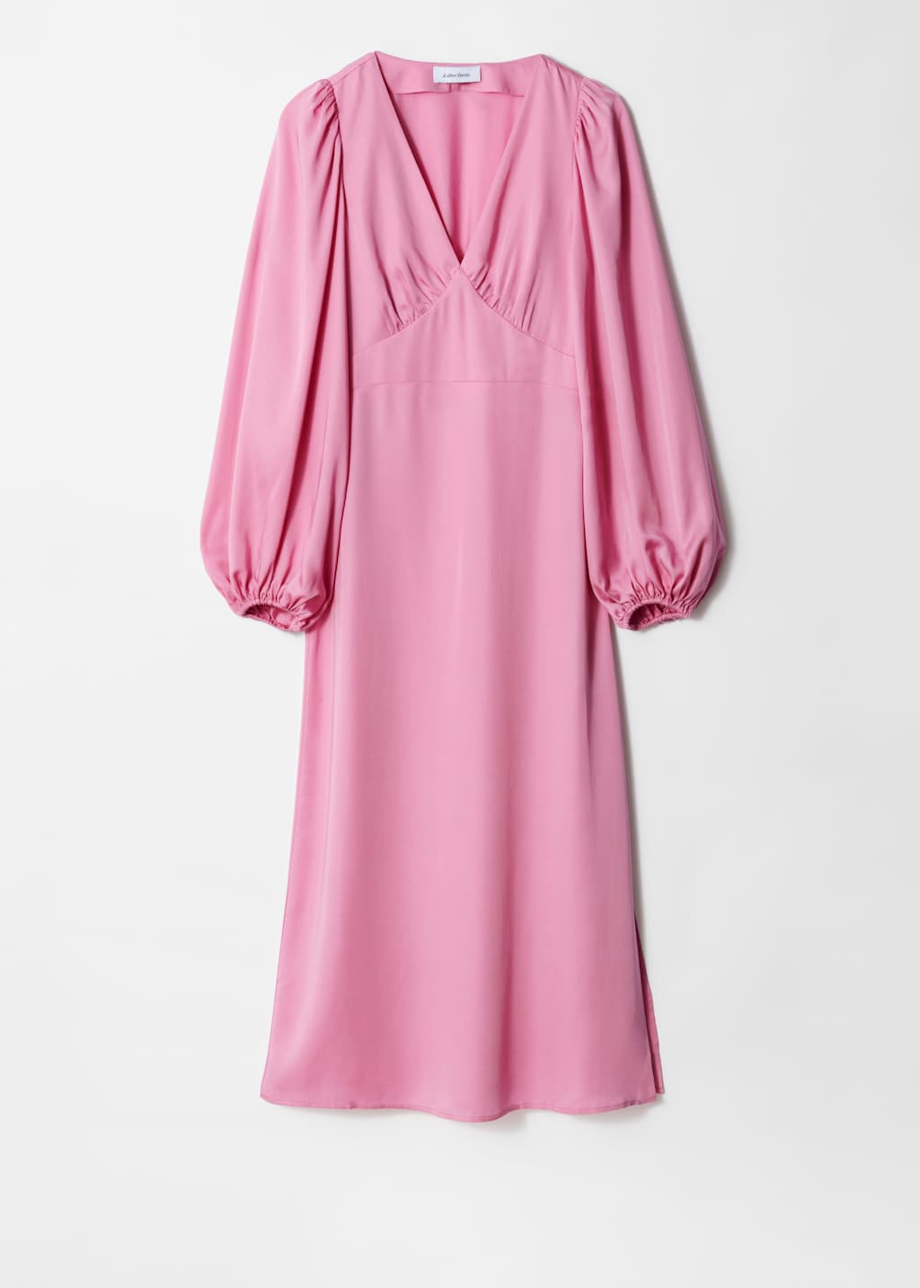 Image of Robe midi à col en V