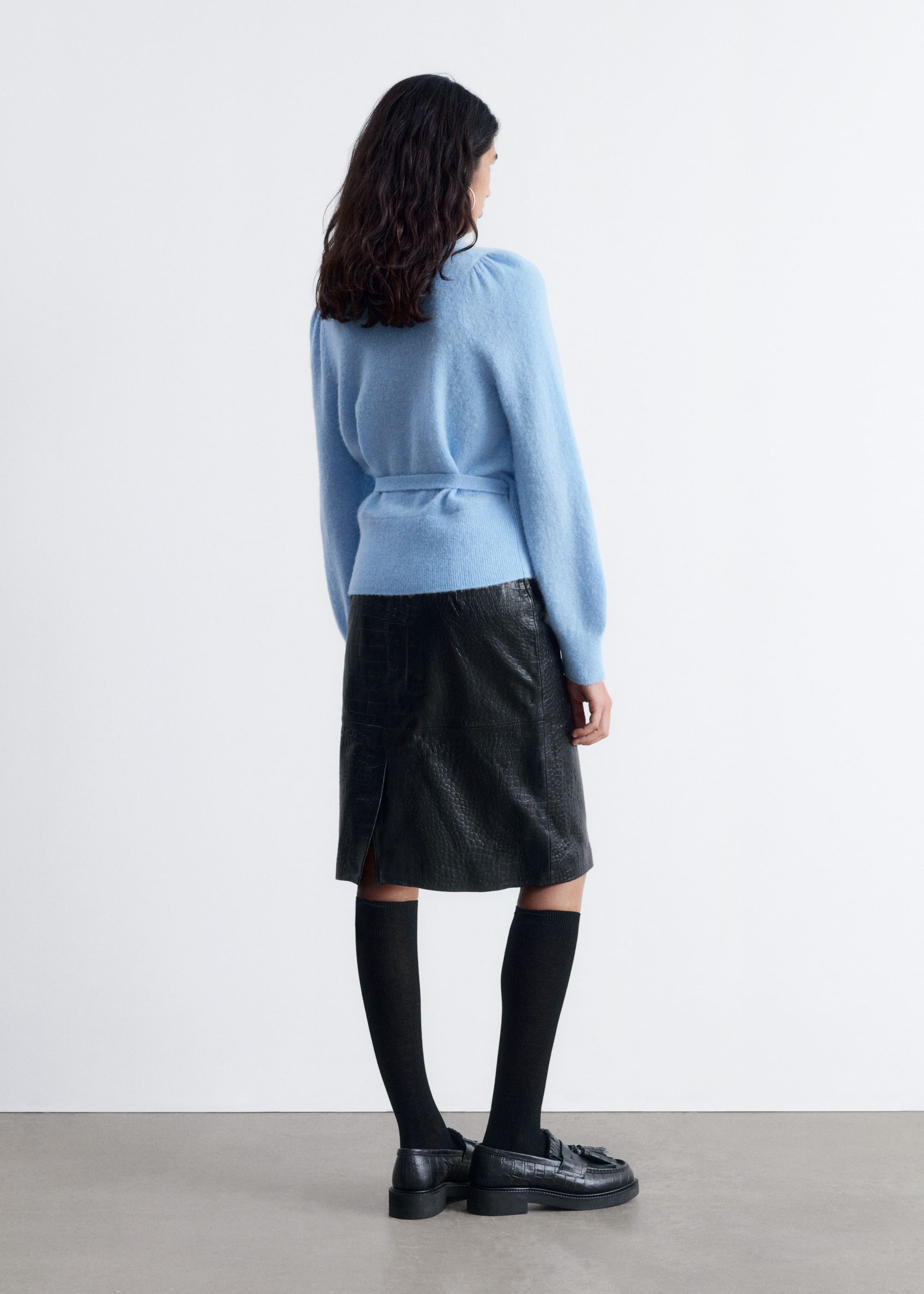 Image of Knitted Wrap Cardigan