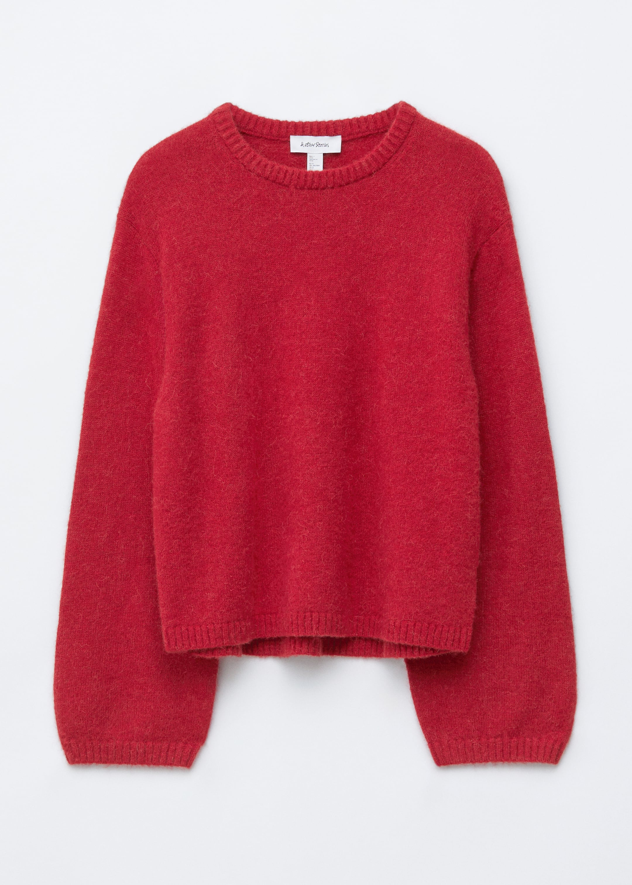 Grösseres Bild ansehen: Strickpullover aus Alpakamix - Rot - DAMEN | H&M CH 6