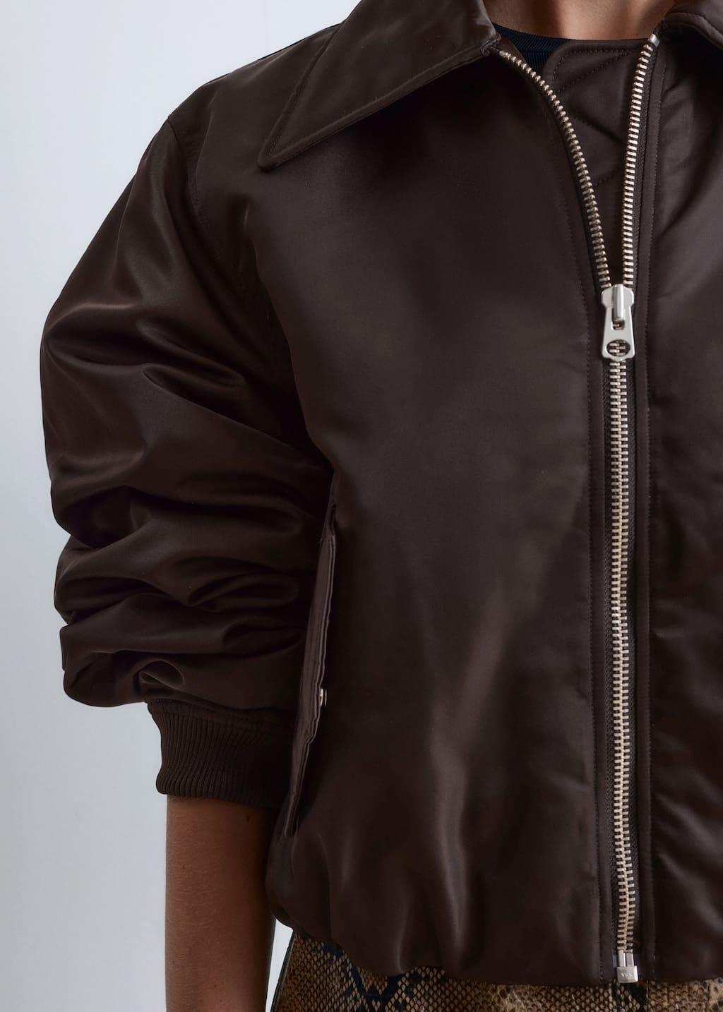 Image of Cropped Bomber Jacket