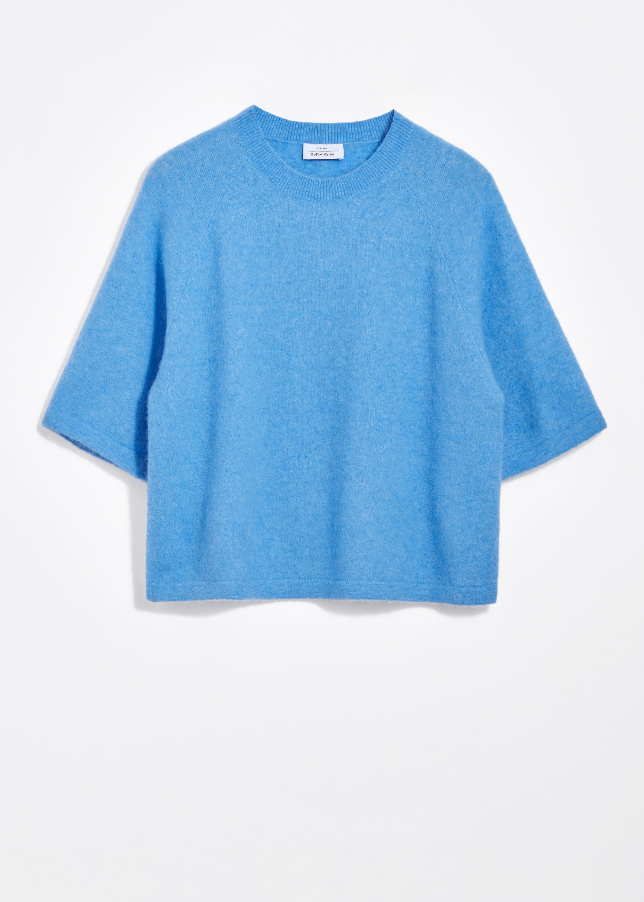 Näytä suurempi kuva: Neuletoppi alpakkasekoitetta - Sininen - NAISET | H&M FI 1