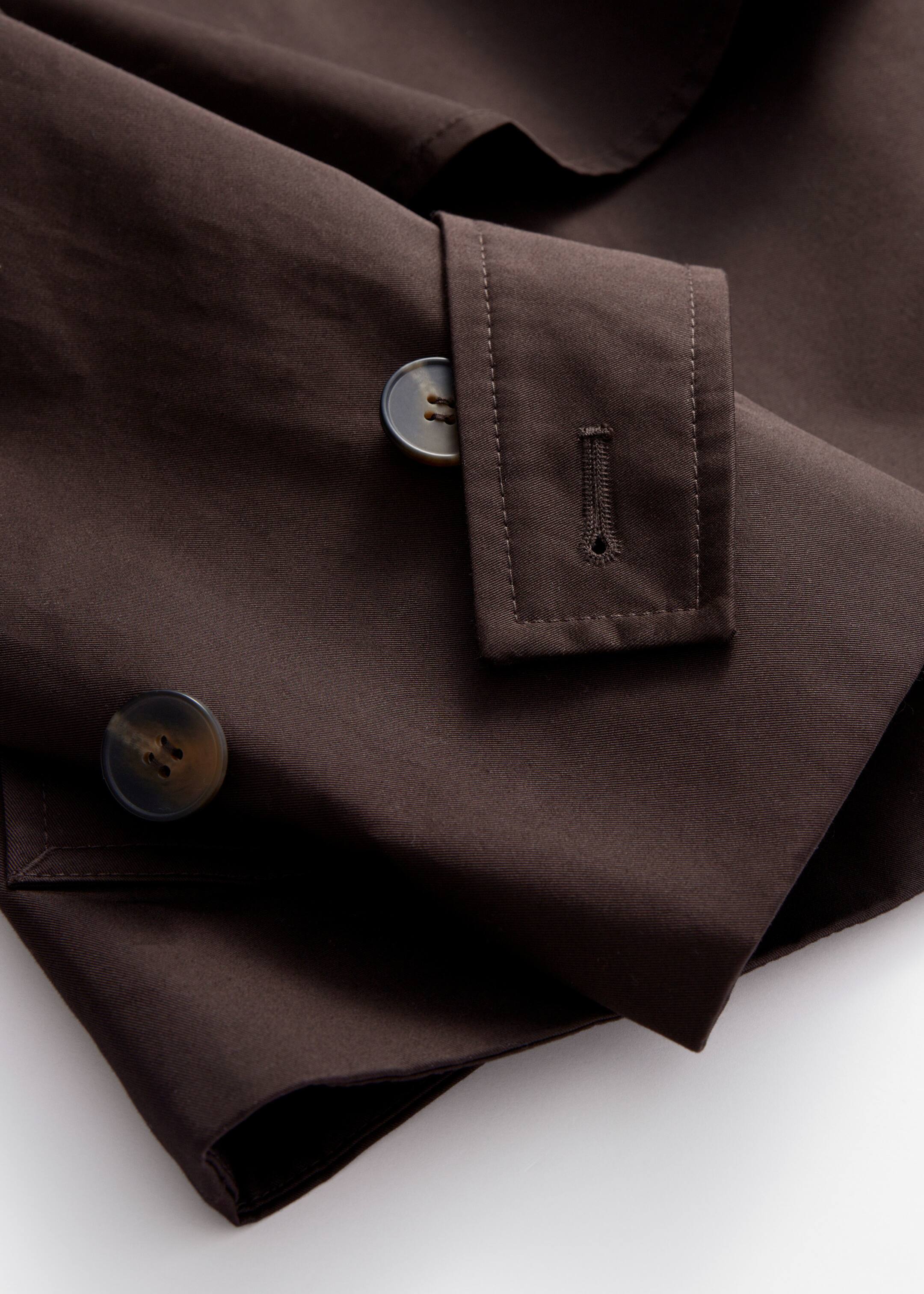 Agrandir l'image: Veste courte d’inspiration trench-coat - Marron foncé - FEMME | H&M FR 3