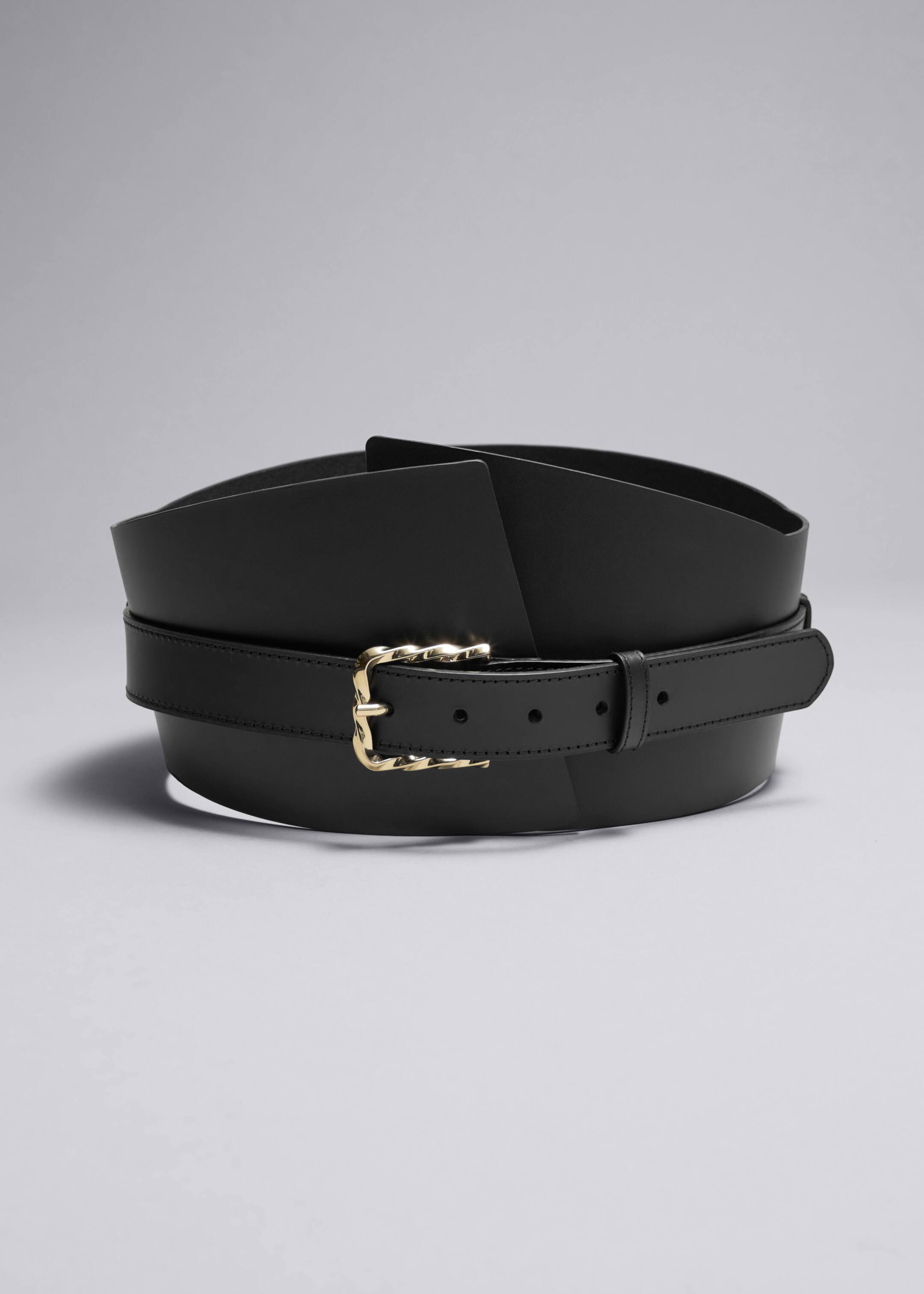 Zobacz większy obraz: Szeroki skórzany pasek biodrowy - Czarny - ONA | H&M PL 1