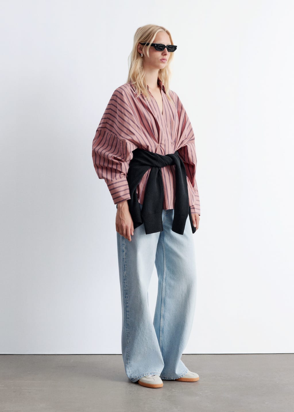 Image of Fitted-Waist Cotton Shirt