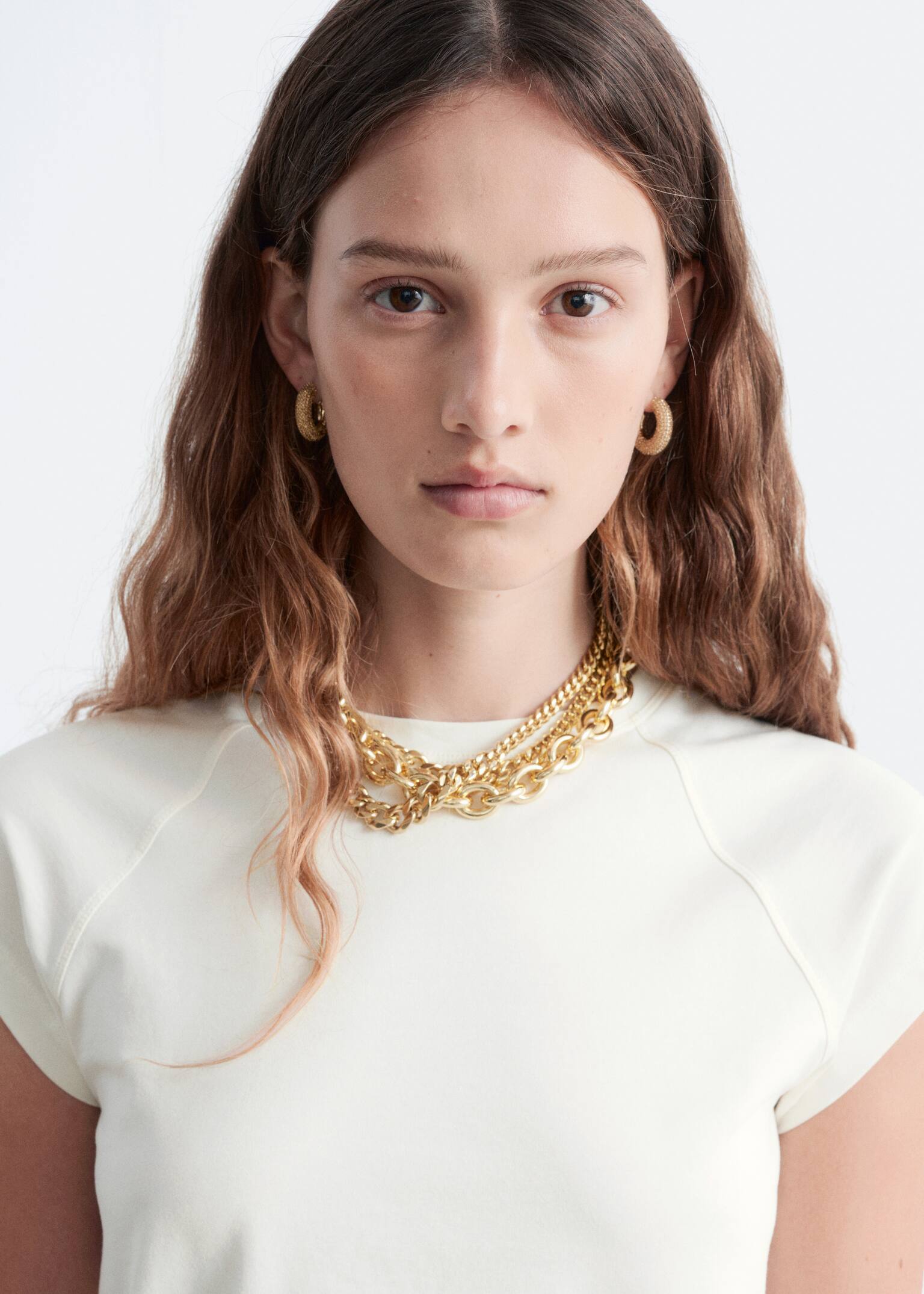 Chunky Chain Necklace - Gold - 4