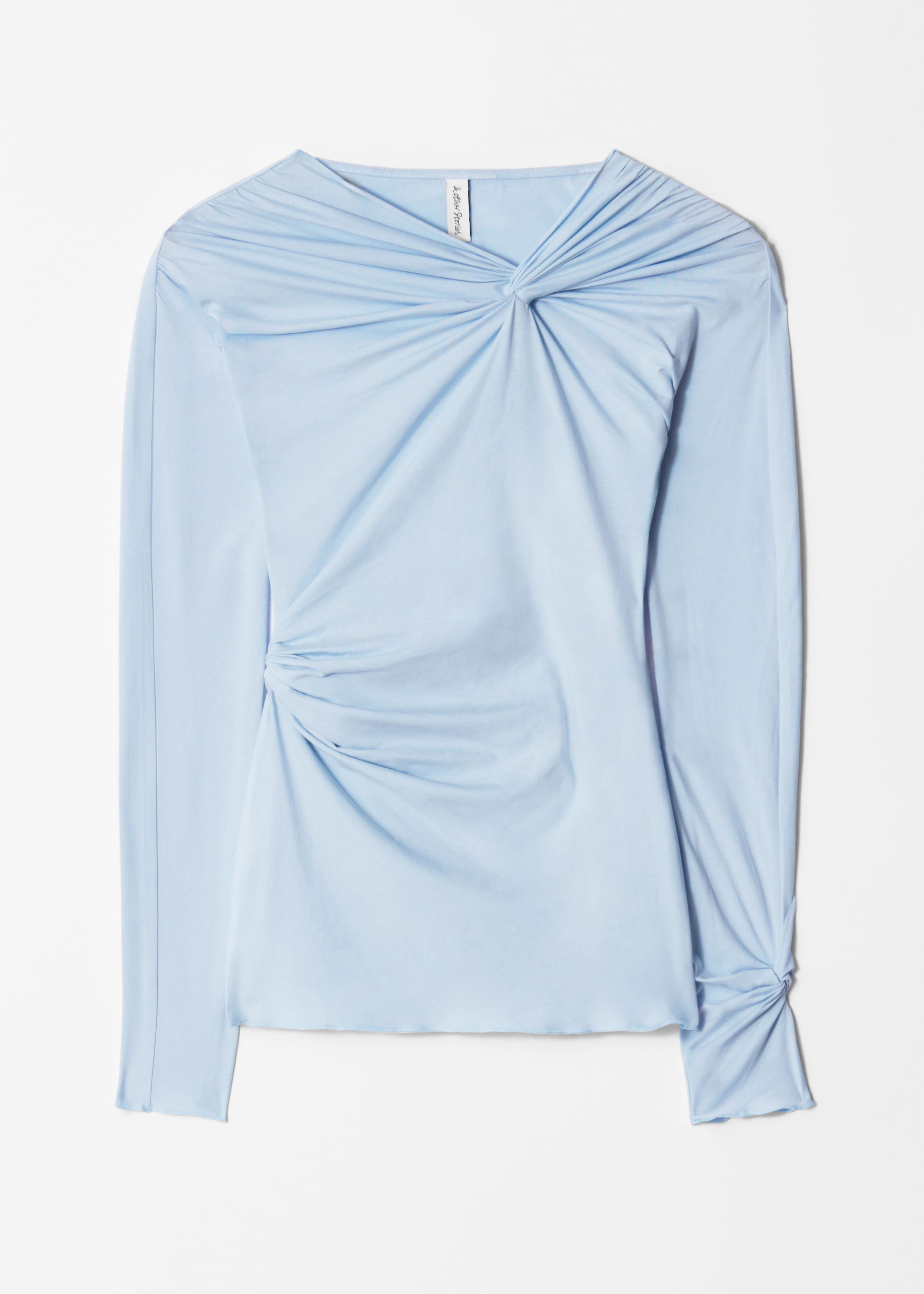 Twisted Gathered Top - Black - Still Life