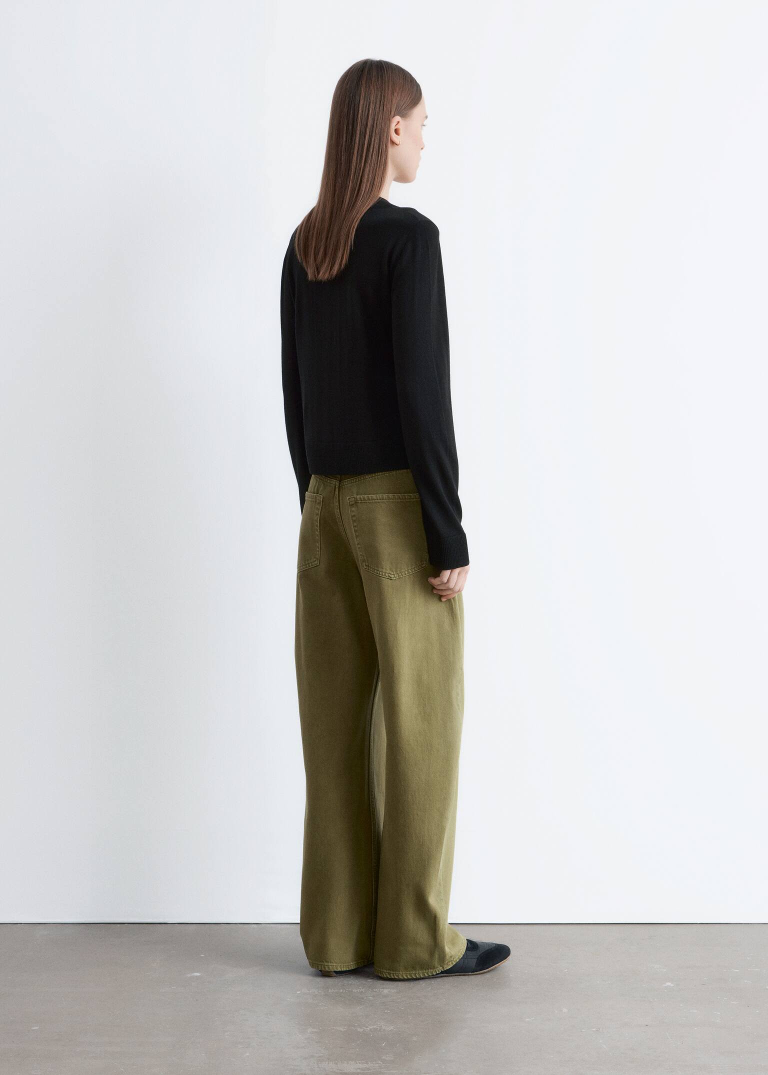 Barrel-Leg Jeans - Khaki Green/Dark Blue/Rust Brown/Light Blue/Dark Brown/Black - 5