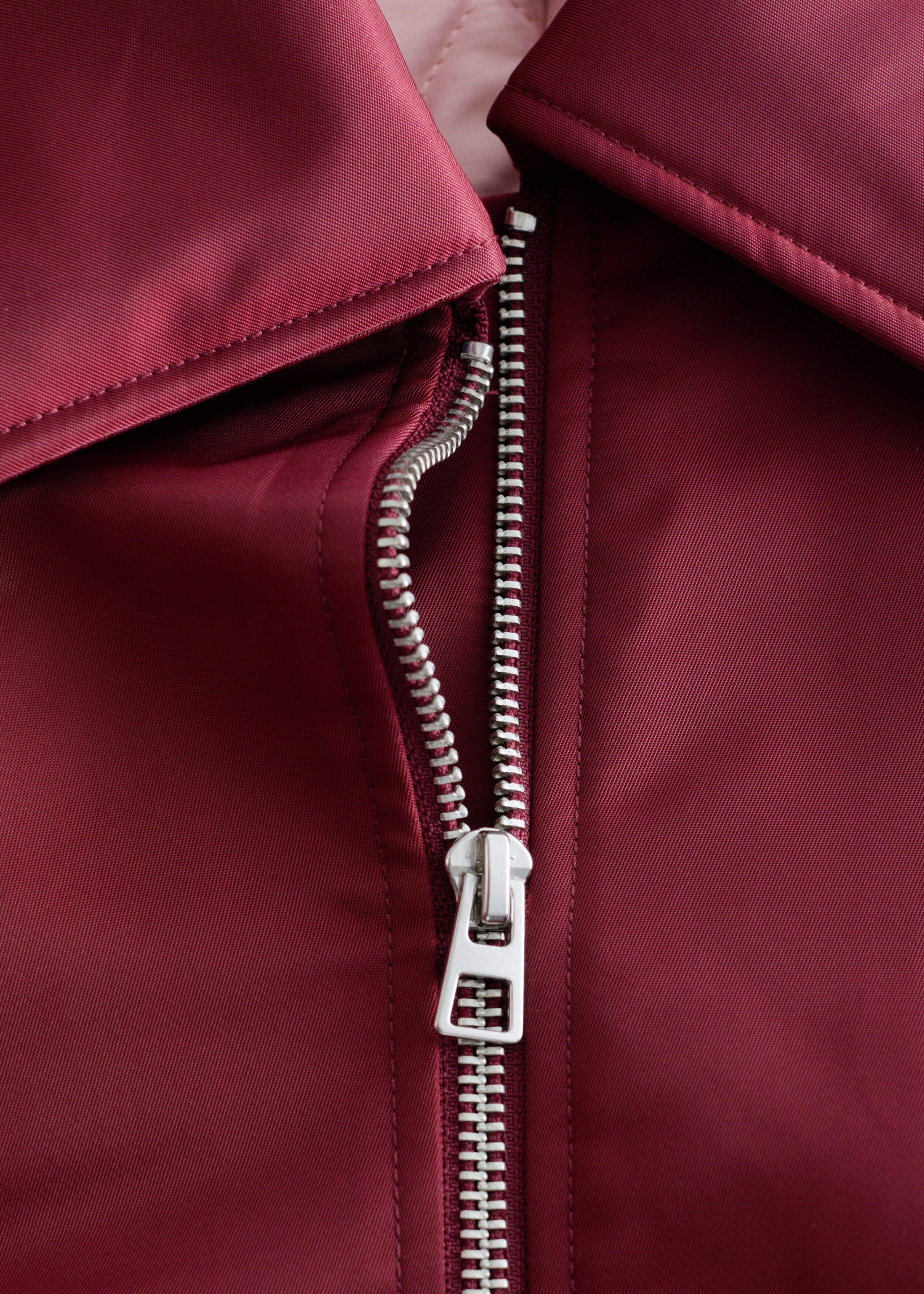 Collared Bomber Jacket - {{variantName}} - Descriptive Detail