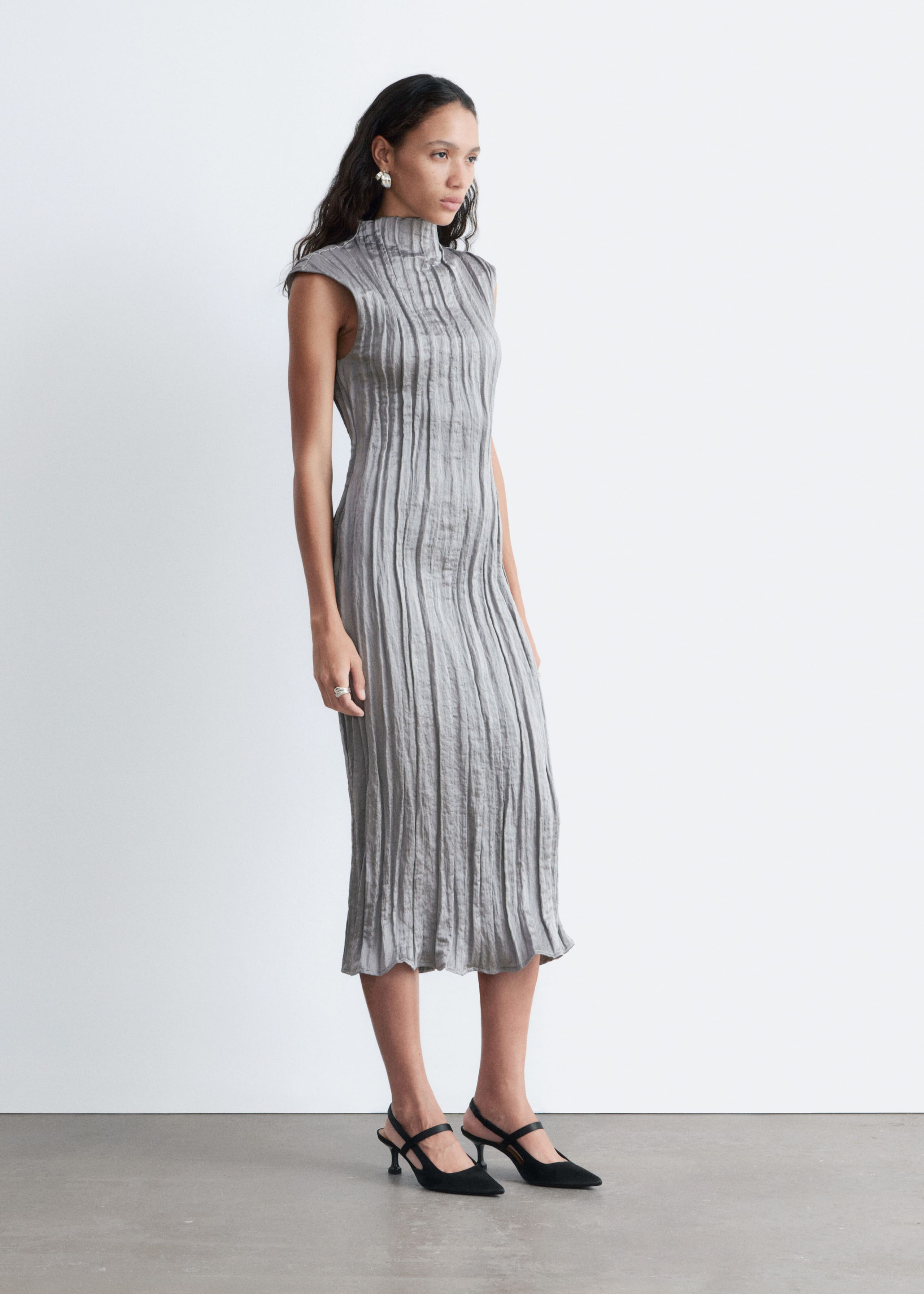 Image of Crêpe Midi Dress