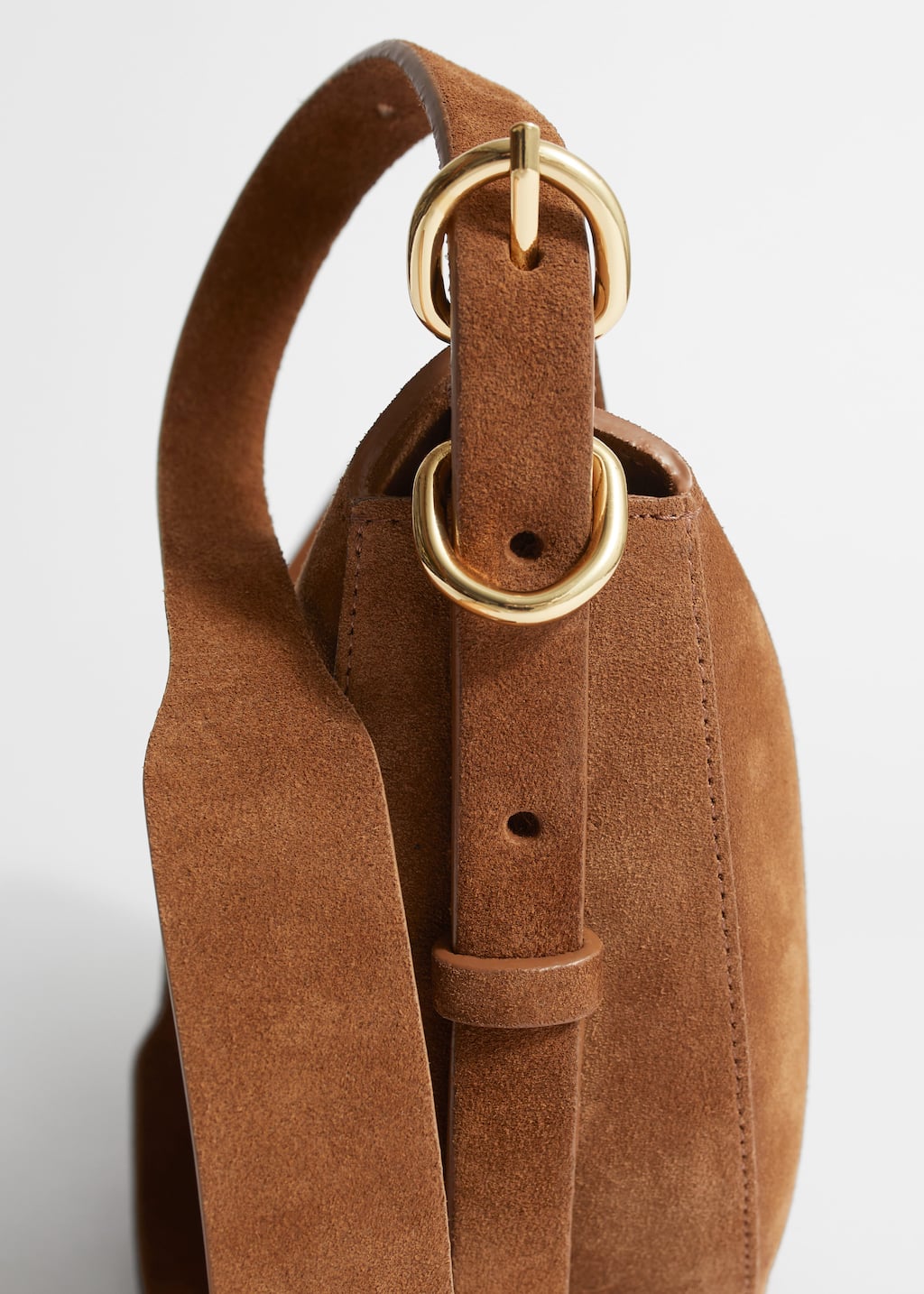 Suede Shoulder Bag - {{variantName}} - Descriptive Detail