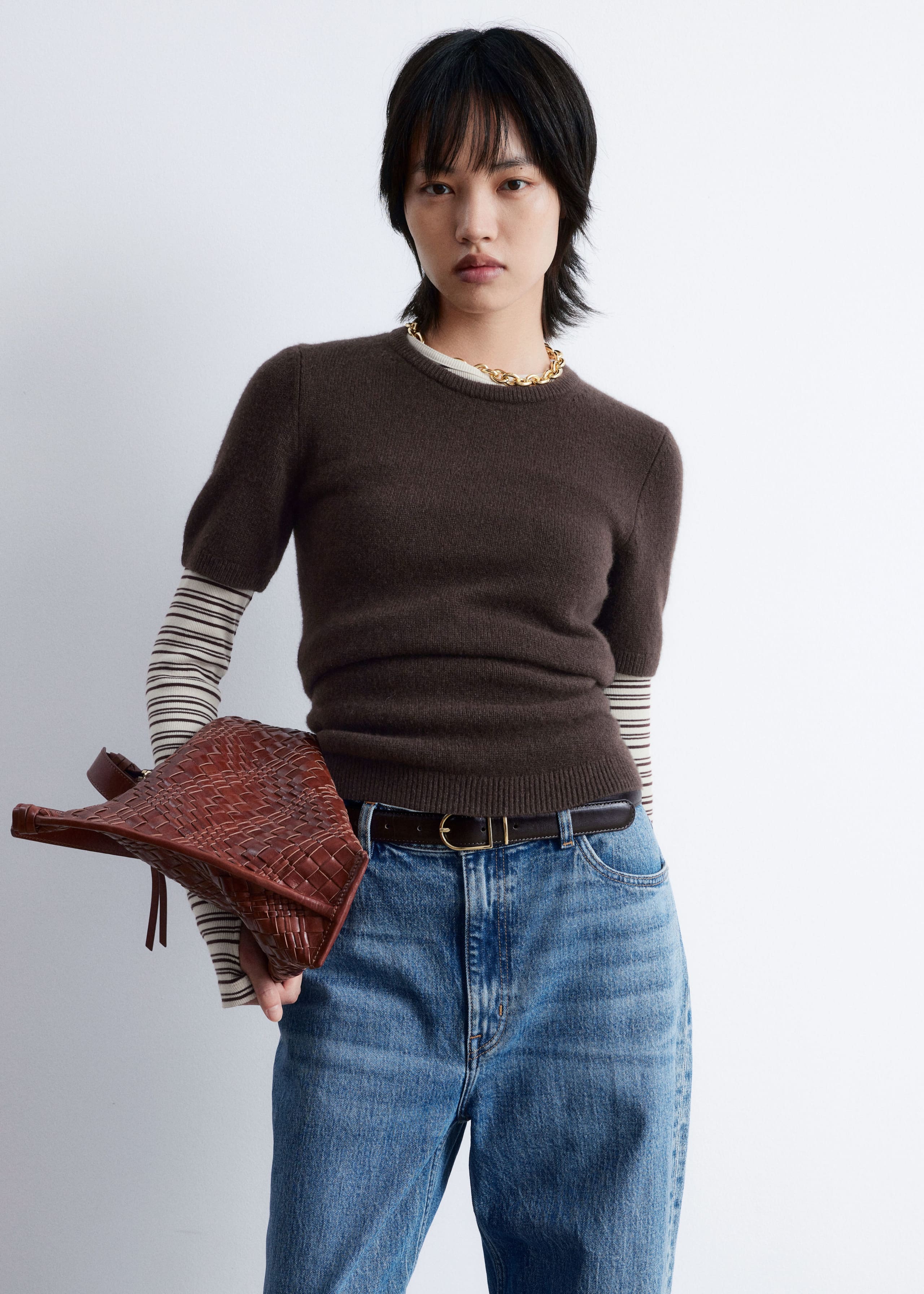 Image of Knitted Cashmere T-shirt