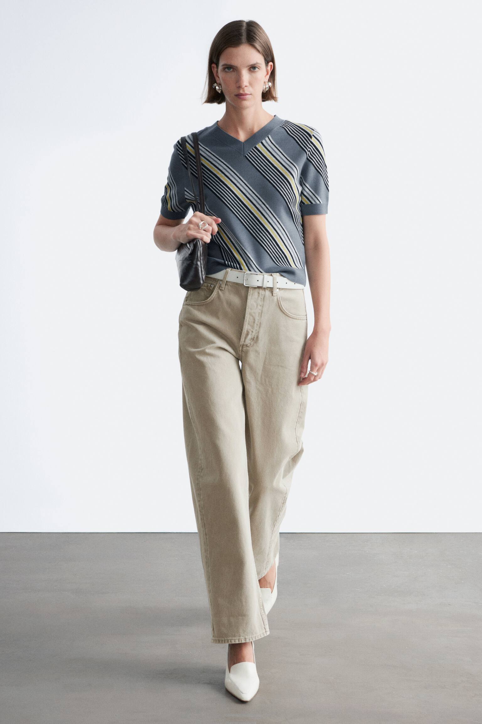 Barrel Leg Jeans - Ljus kaki/Mellanblå/Rostbrun/Mörkblå/Vit/Ljusblå - 3