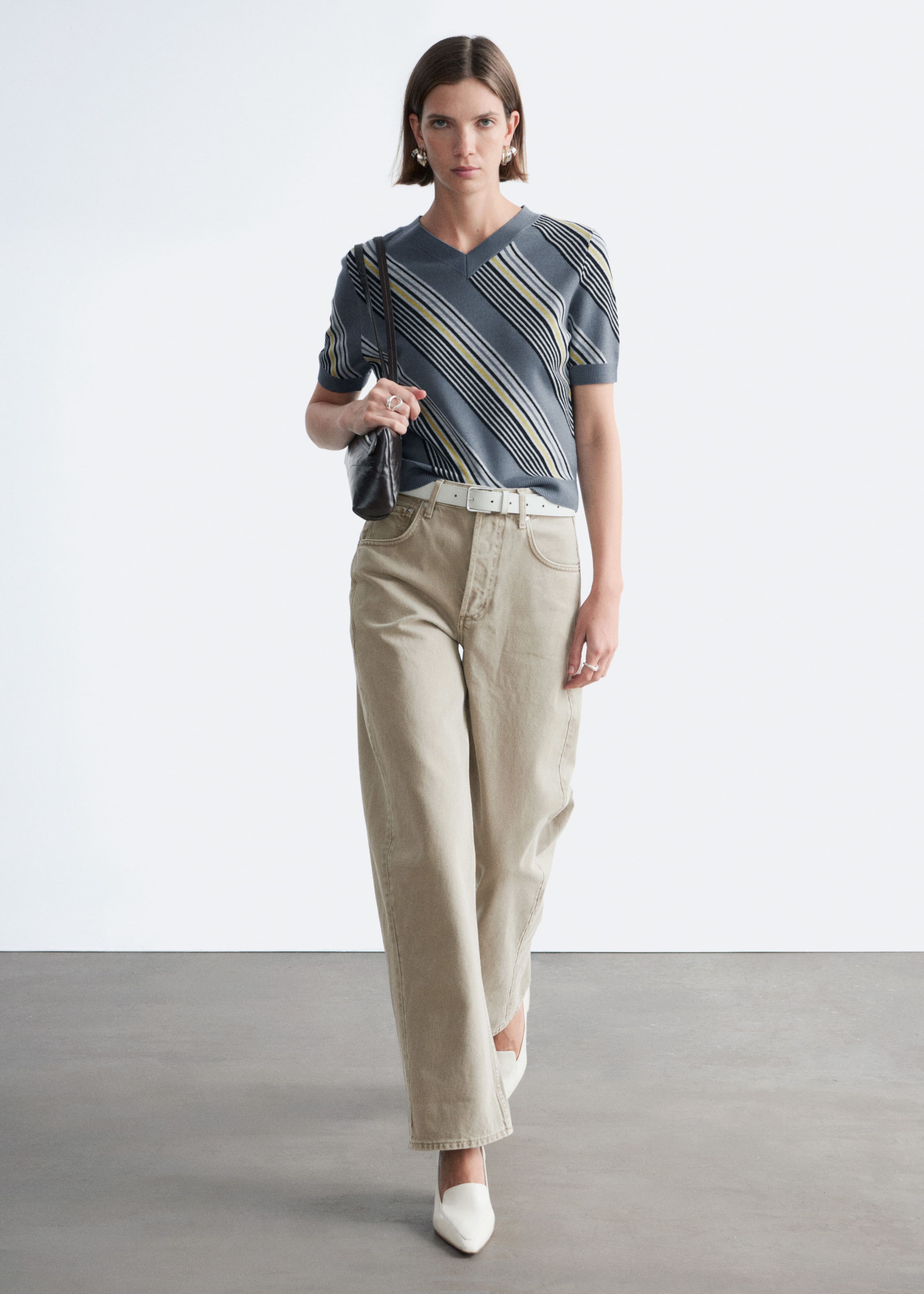 Image of Barrel-Leg Jeans