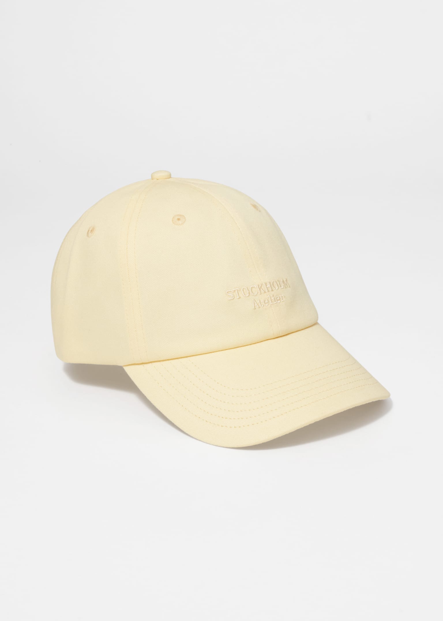 Basecap mit Stickerei - Hellgelb/Stockholm Atelier