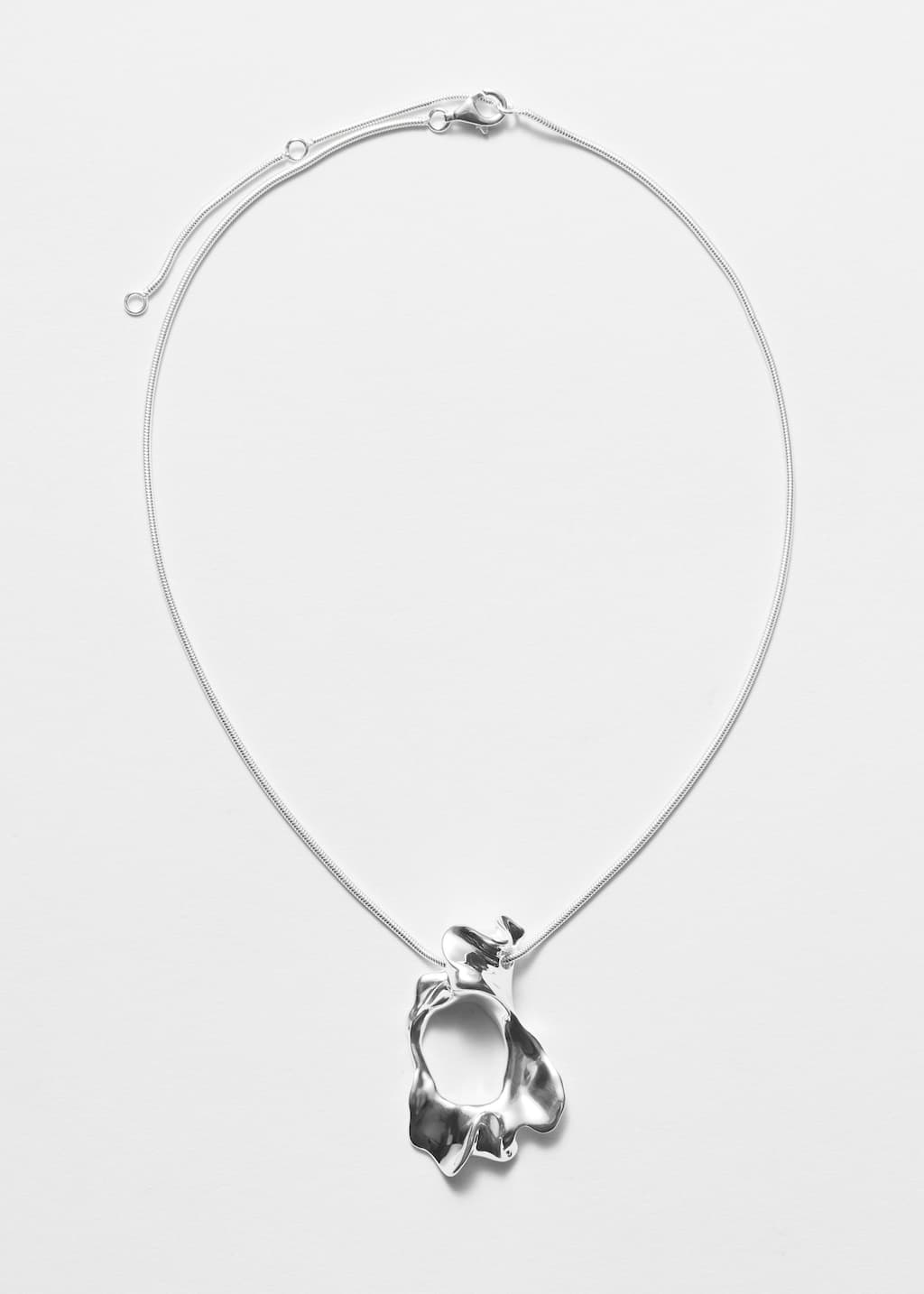 Collana argento dalle linee naturali - Argento - Natura morta