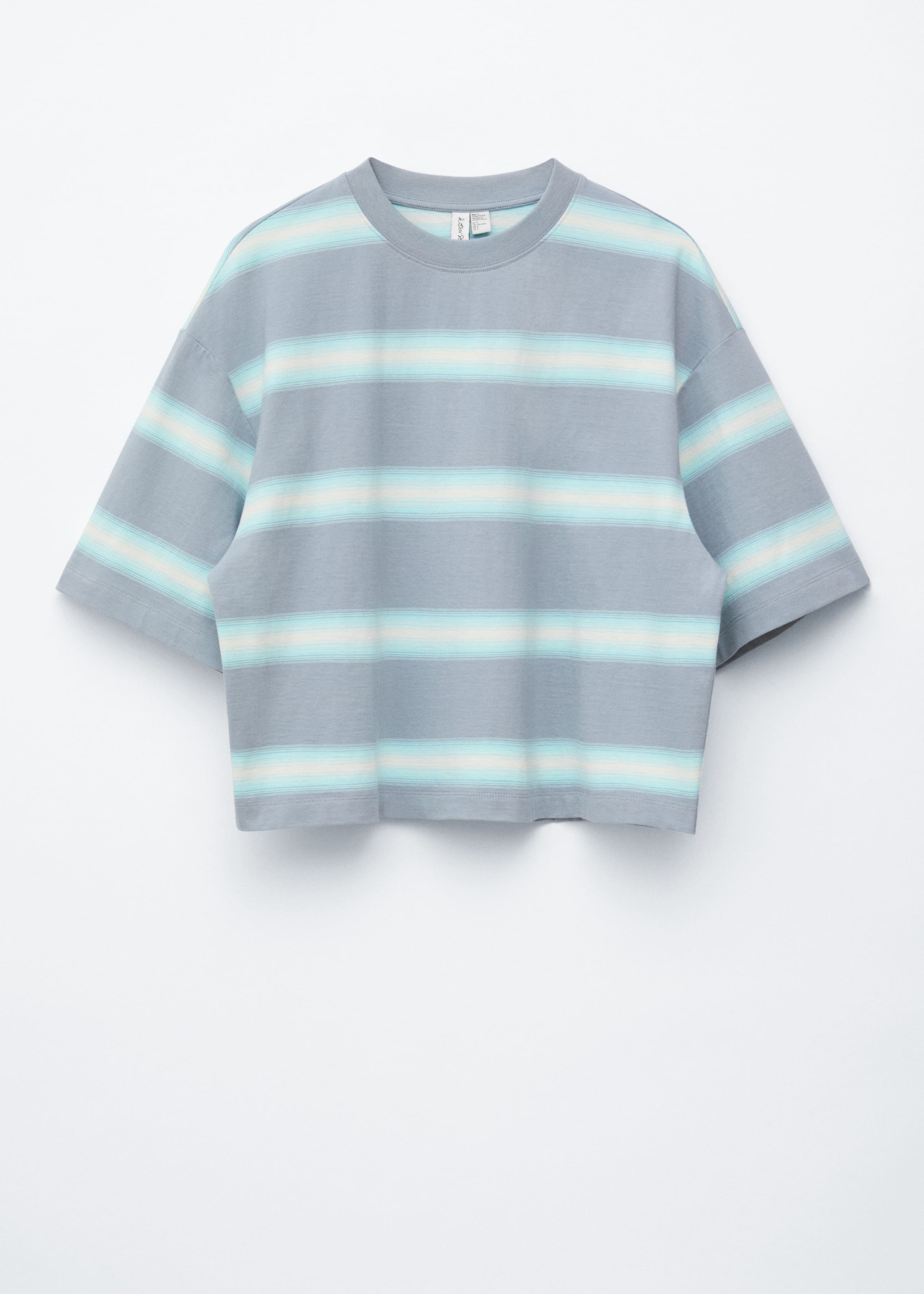 Image of Striped Cotton T-Shirt