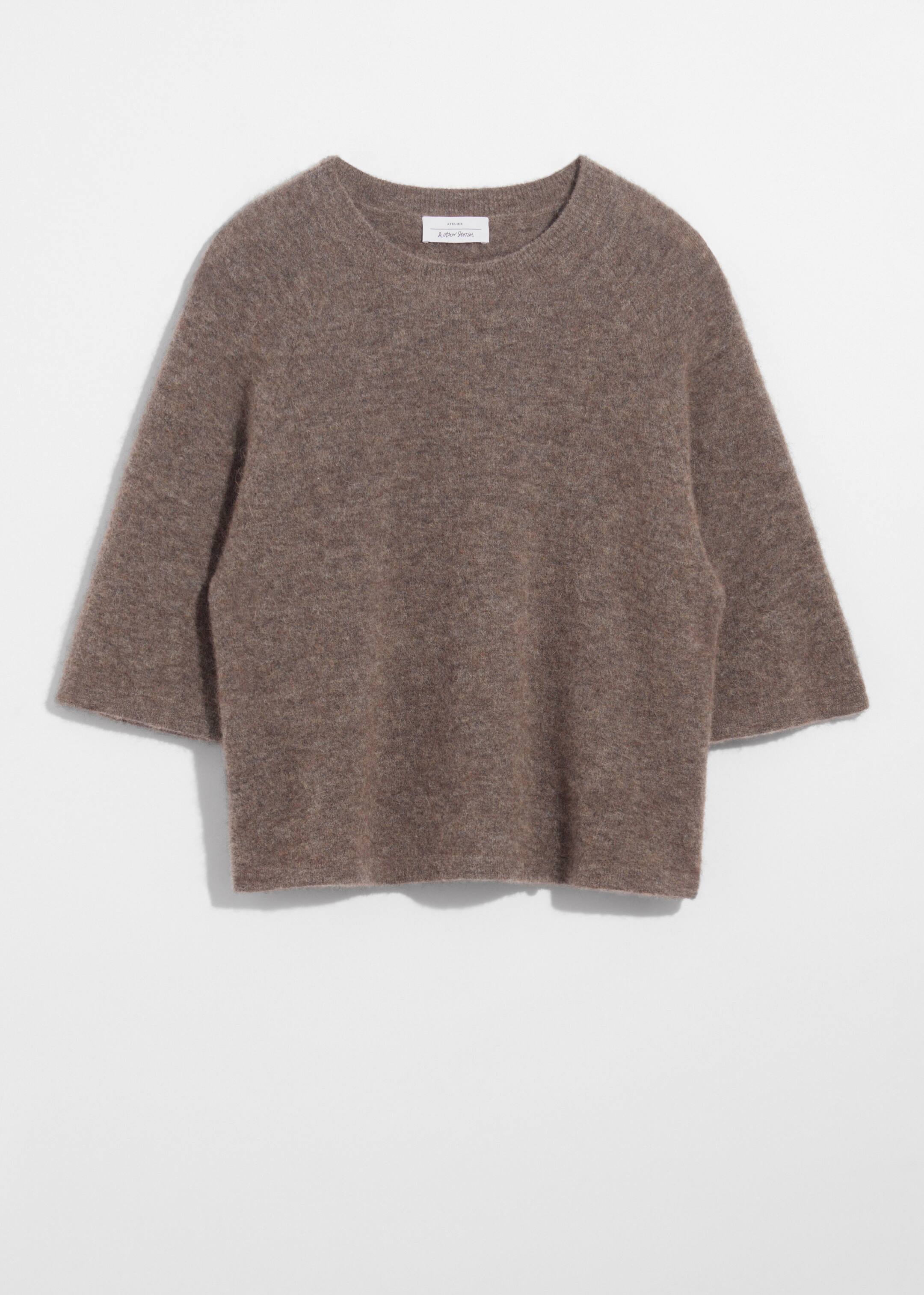 Ver imagen más grande: Top de punto en mezcla de alpaca - Topo - MUJER | H&M ES 7