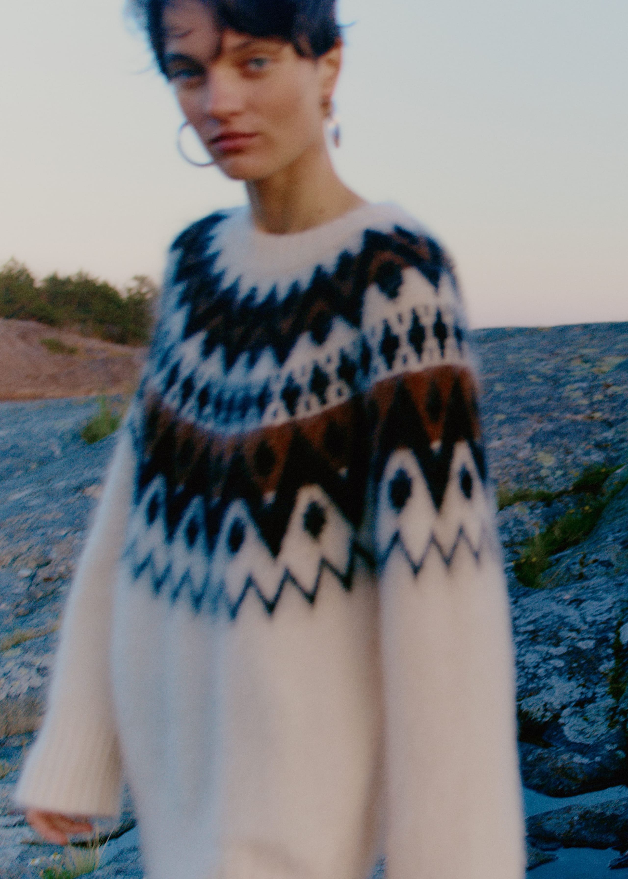 Image of Oversized-Pullover aus Mohair-Mix