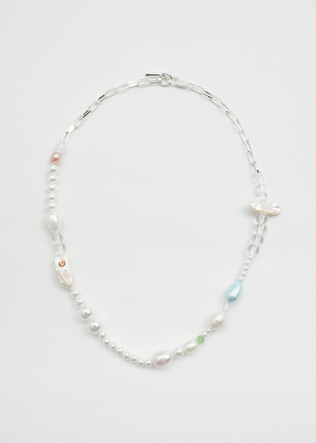 Collana con perle d'acqua dolce - Crema - Natura morta