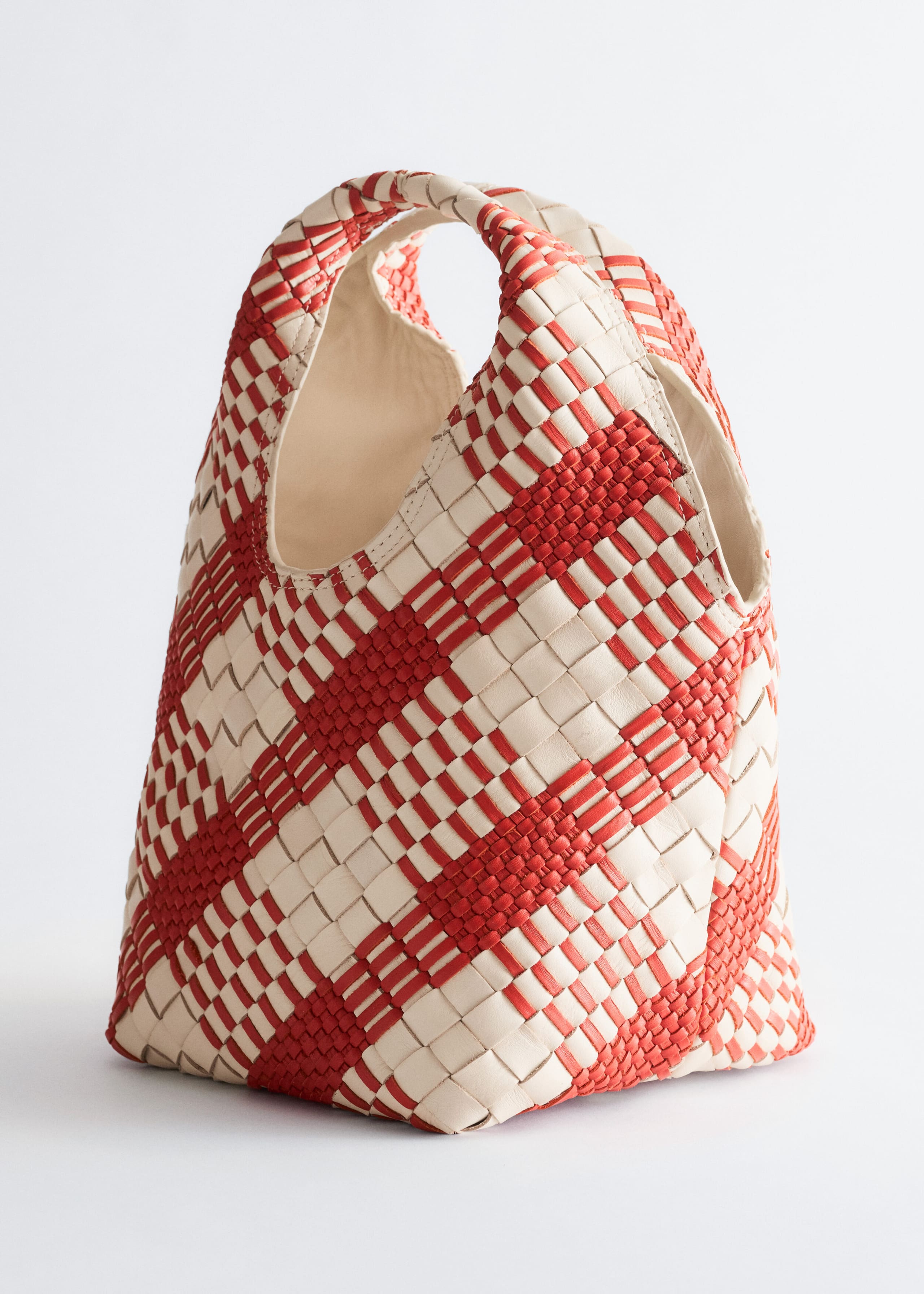 Image of Braided Leather Shoulder Bag