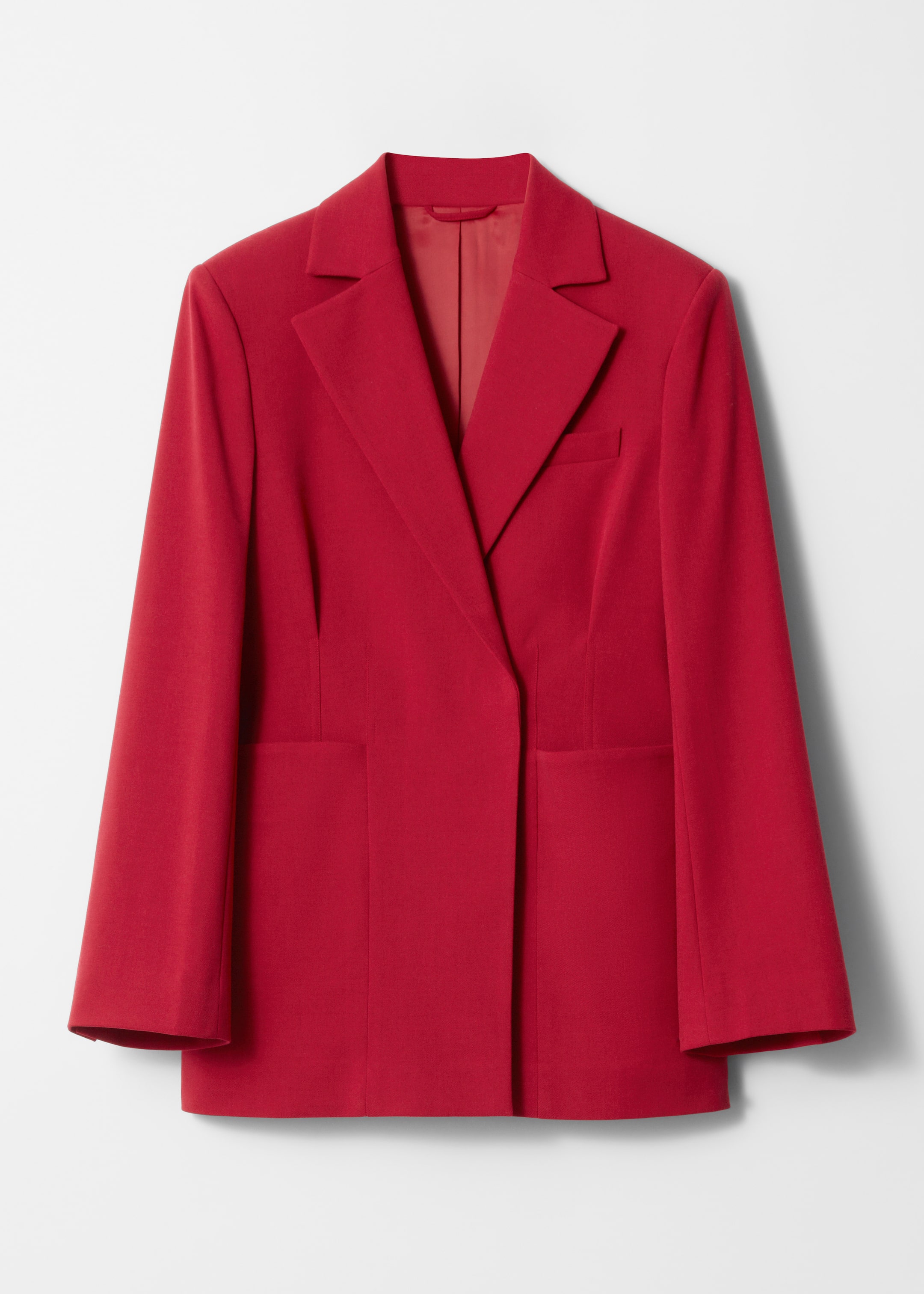 View larger image: Tailored Waisted Blazer - Red - Ladies | H&M GB 1