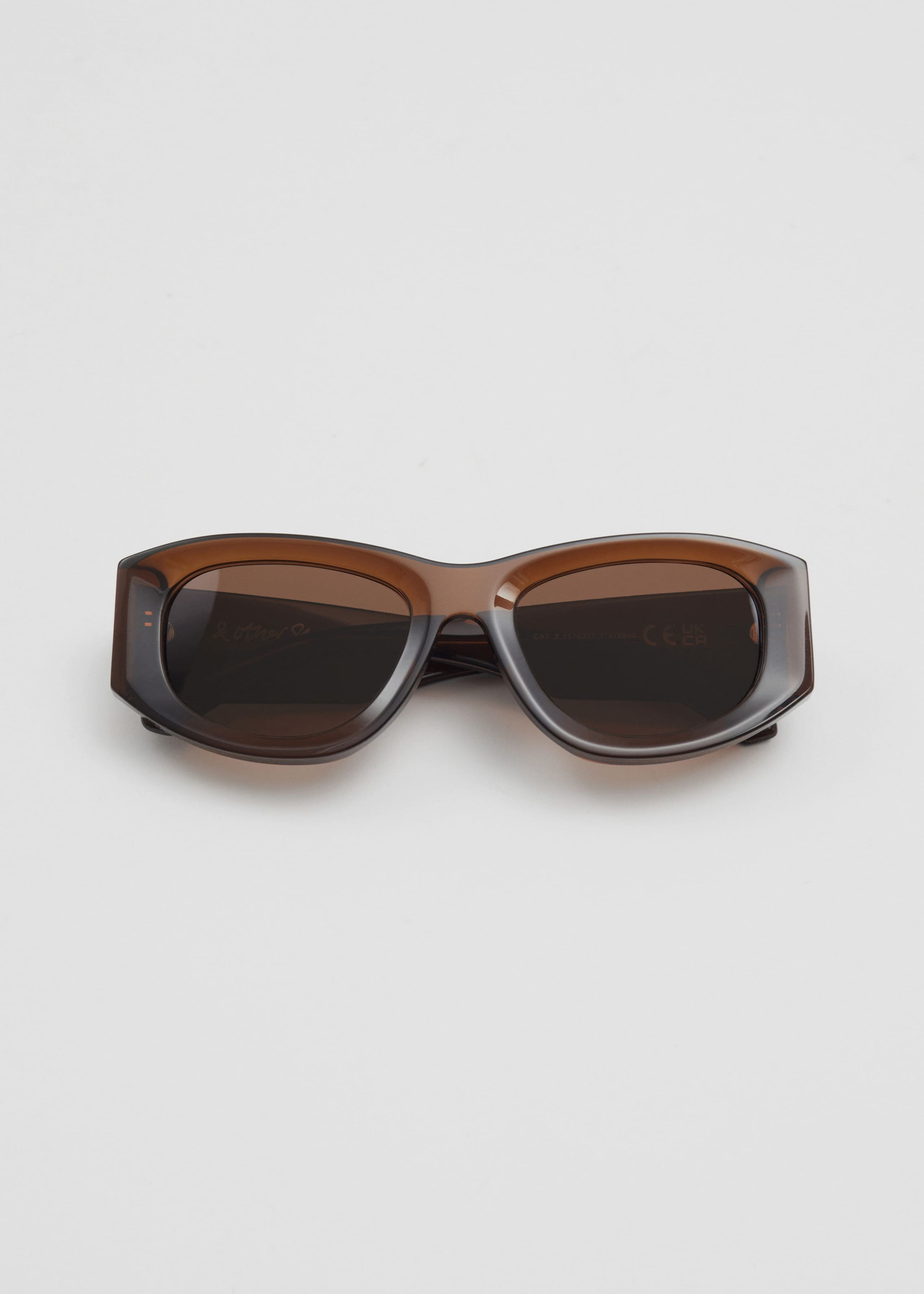 SportySilhouetteAcetateSunglasses - Black - Natura morta