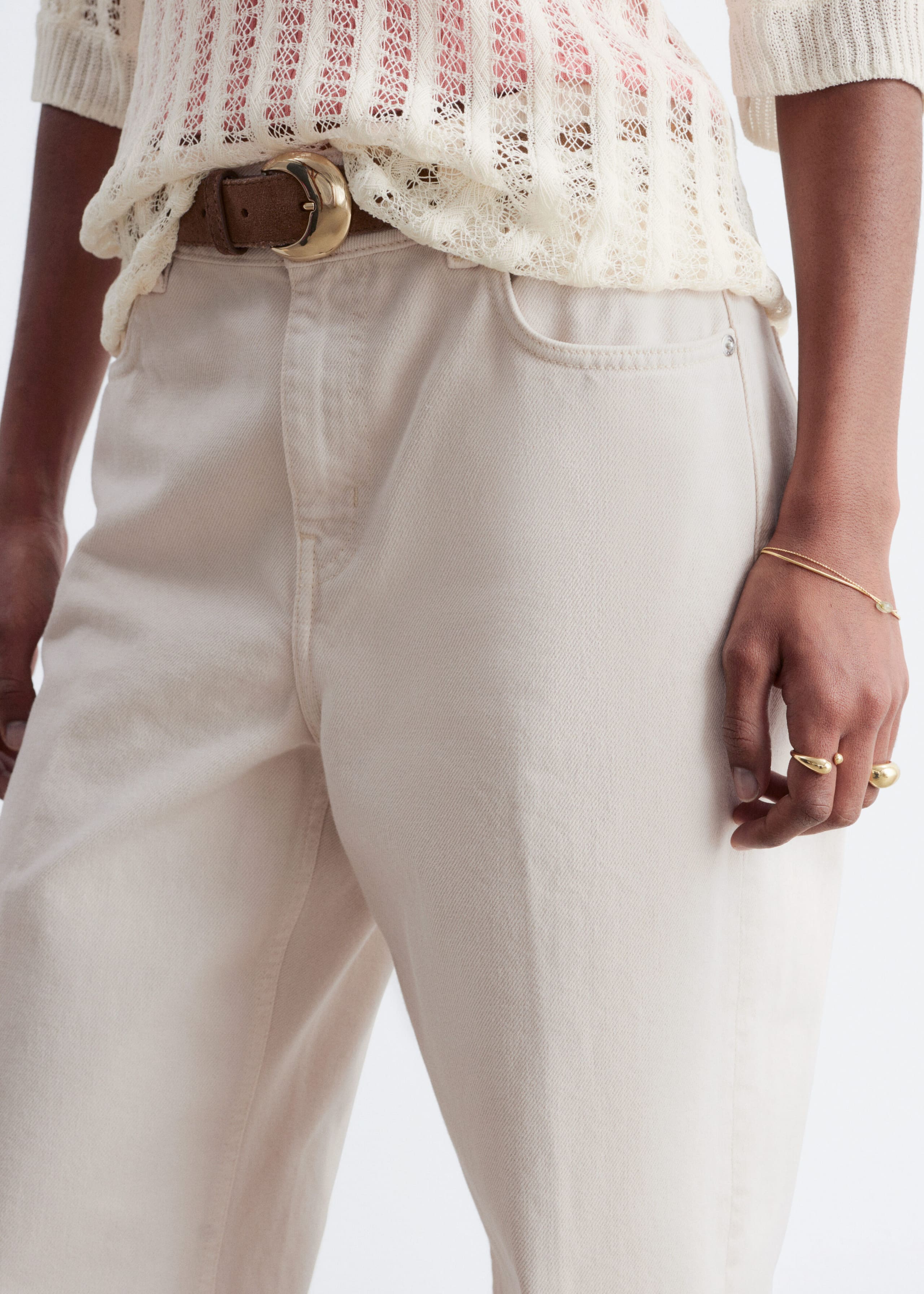 Image of Jeans med avsmalnande ben