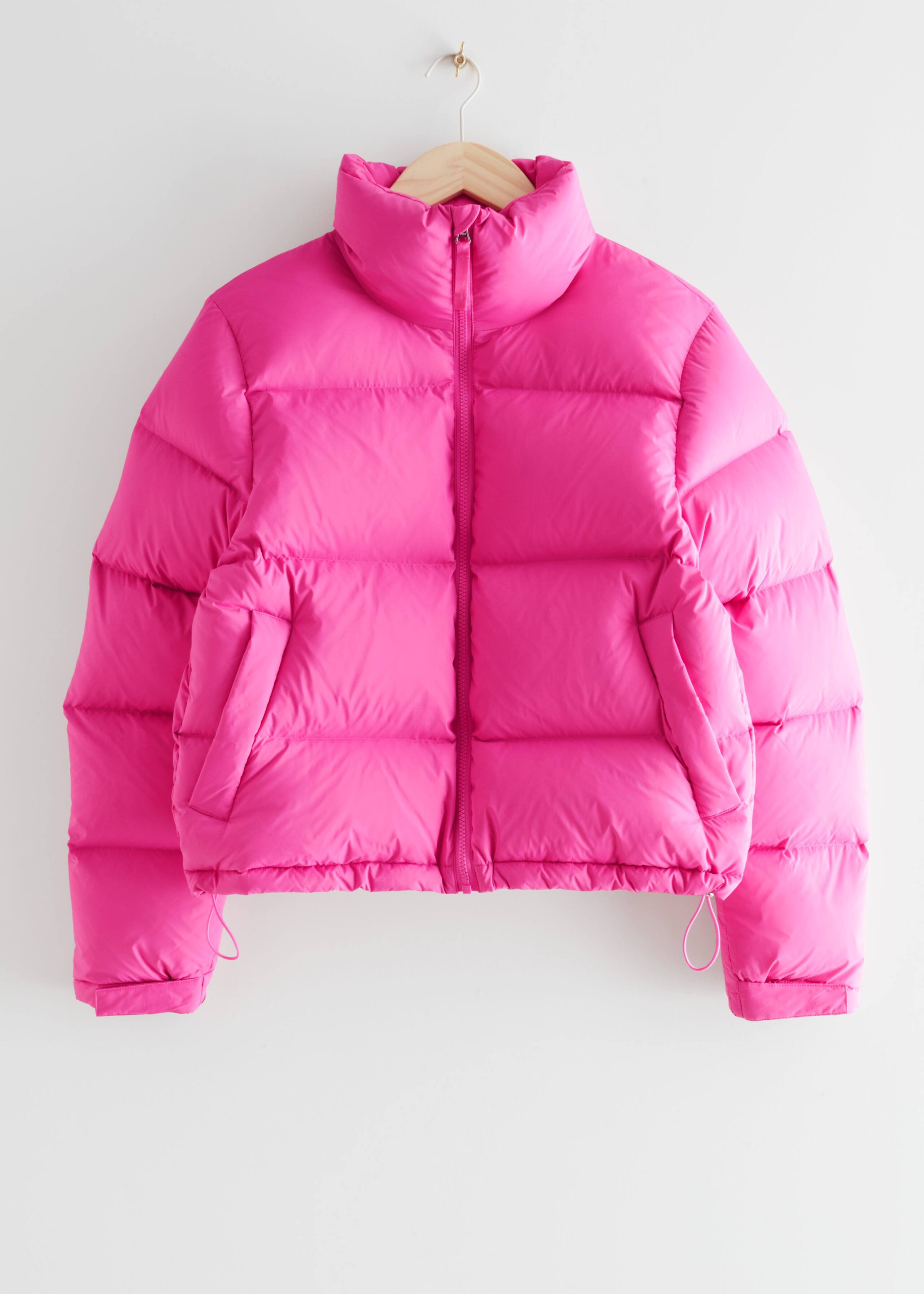 Boxy Puffer Jacket - Pink - Natura morta