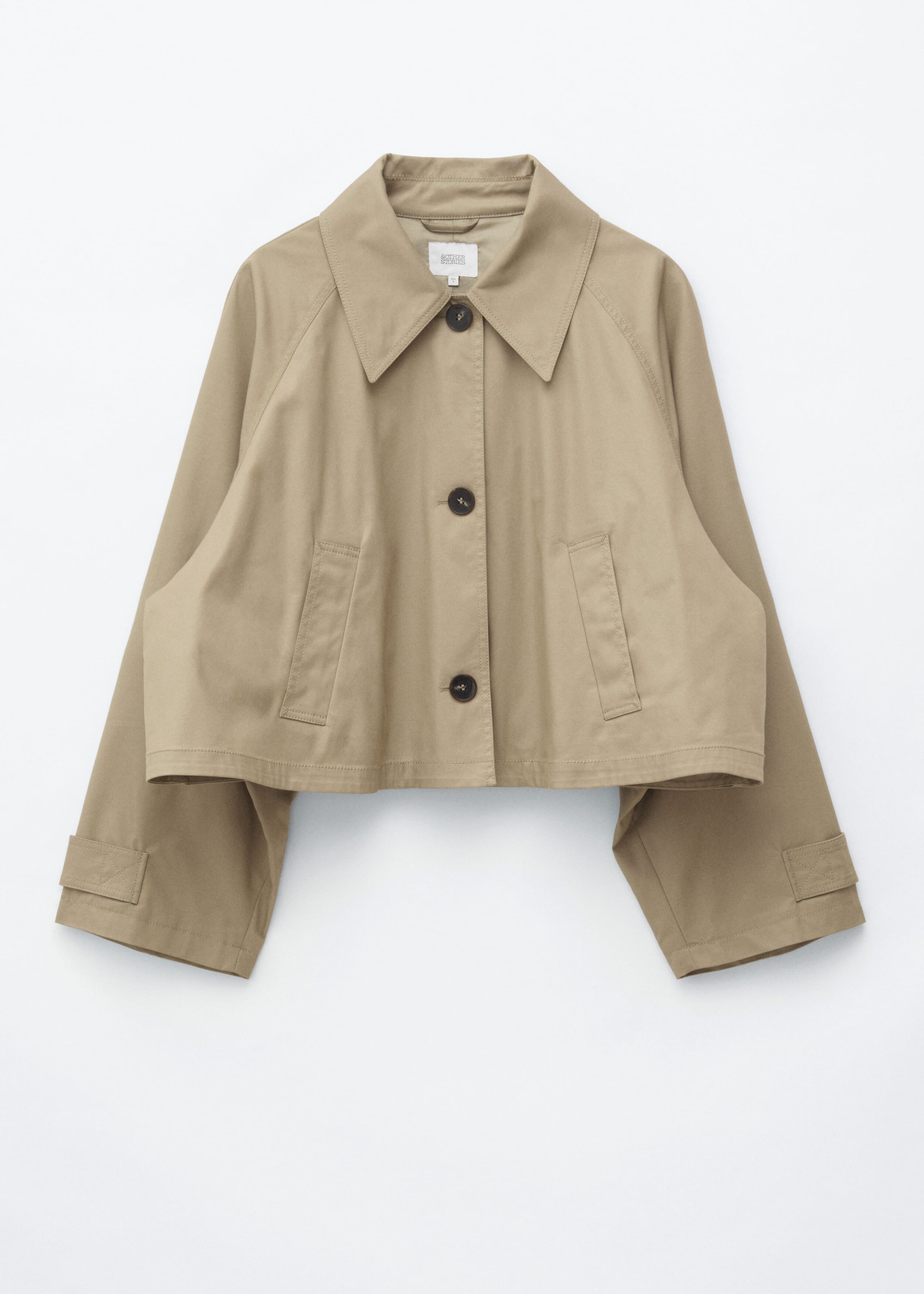 Verkürzte Jacke - Beige - Stillleben