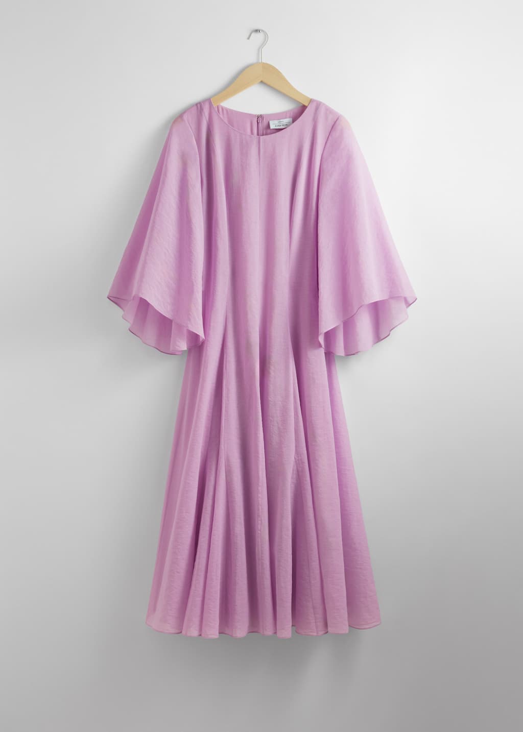 Robe midi à manches trompette - Rose - Still Life