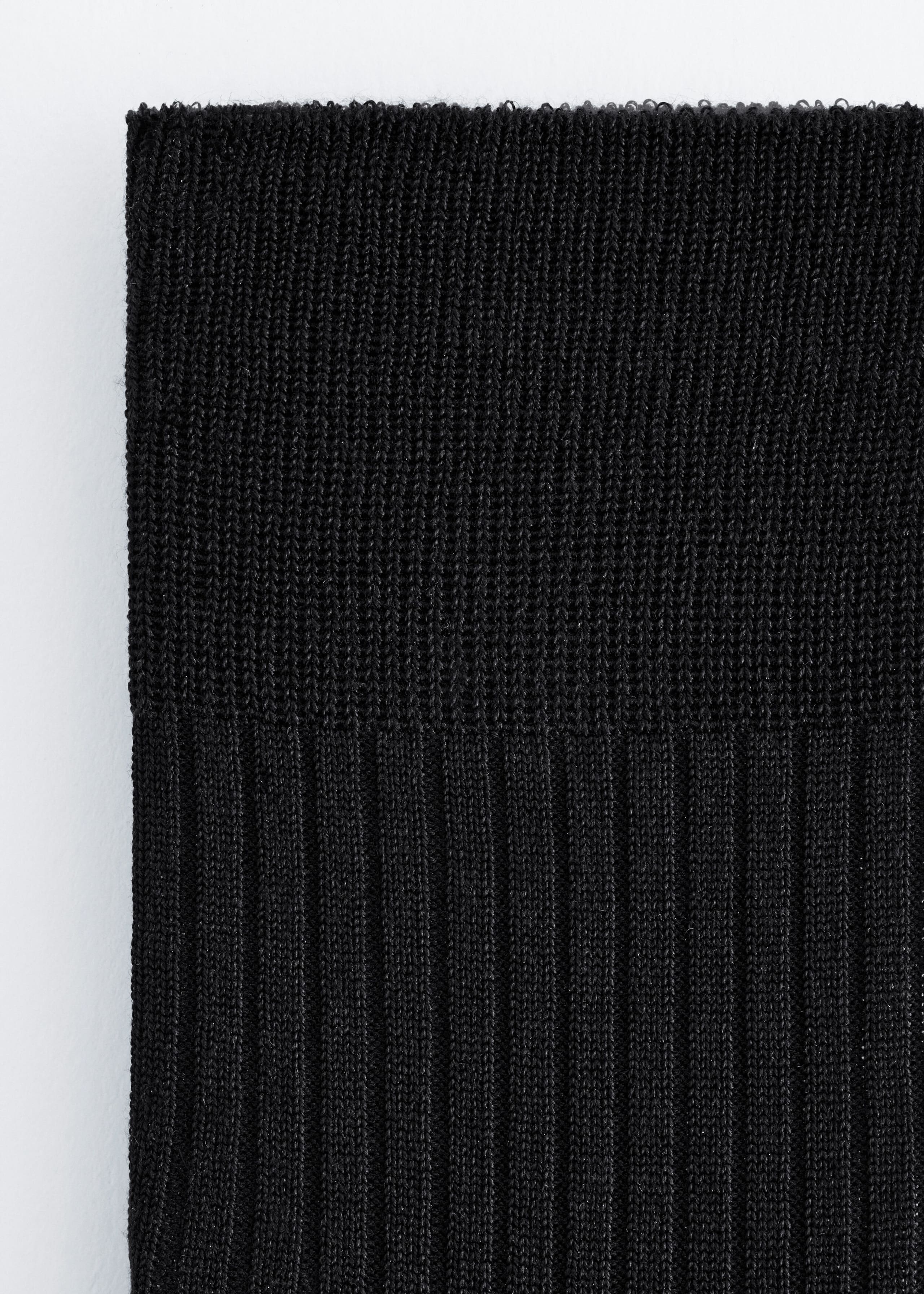 Silk-Blend Ribbed Socks - {{variantName}} - Descriptive Detail